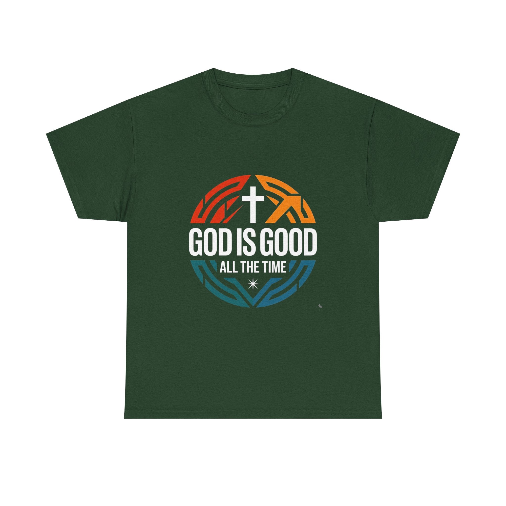 God Is Good All The Time T-Shirt — Christian Faith Cross Tee USA