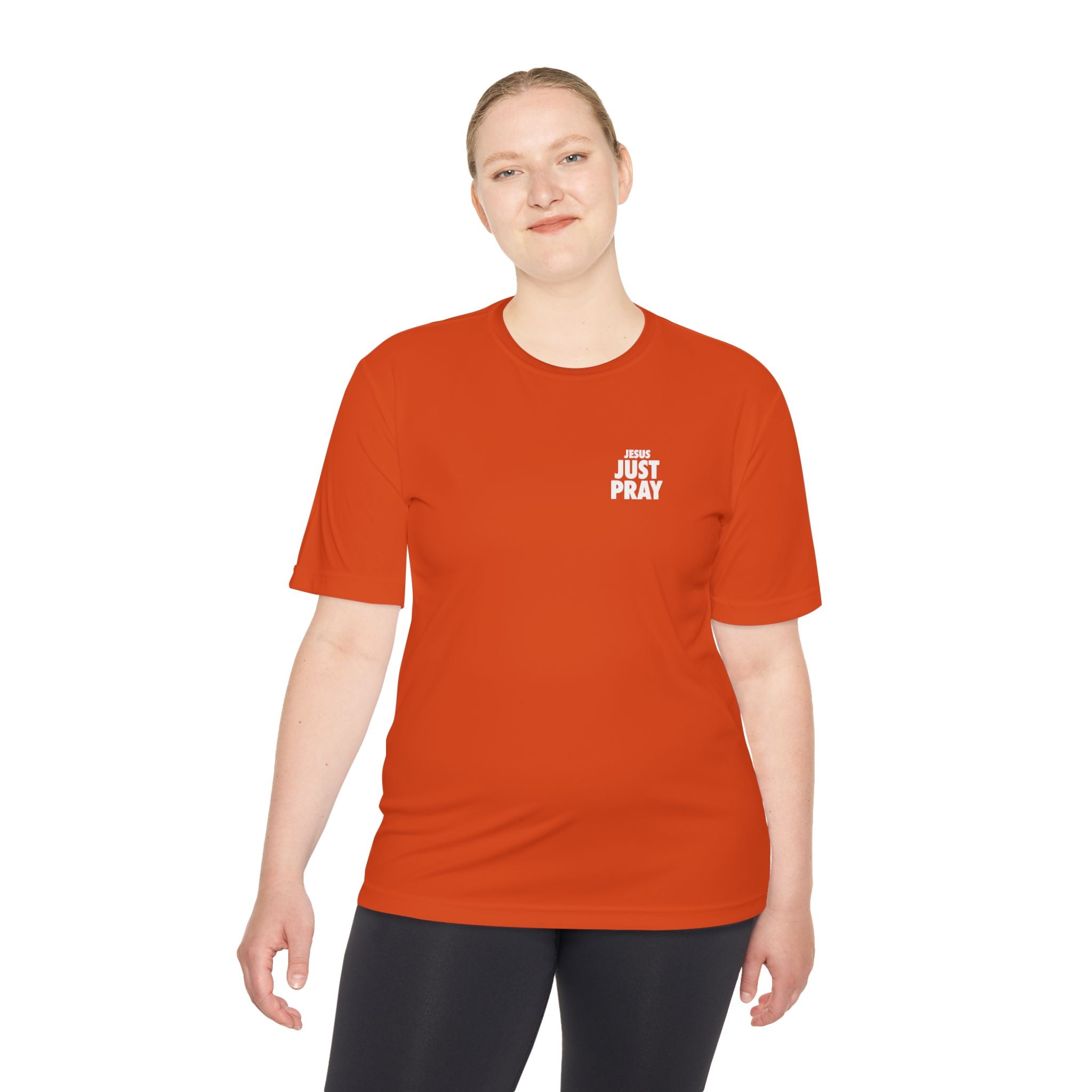 Moisture-Wicking Tee — Minimal "Just Play" Athletic Shirt