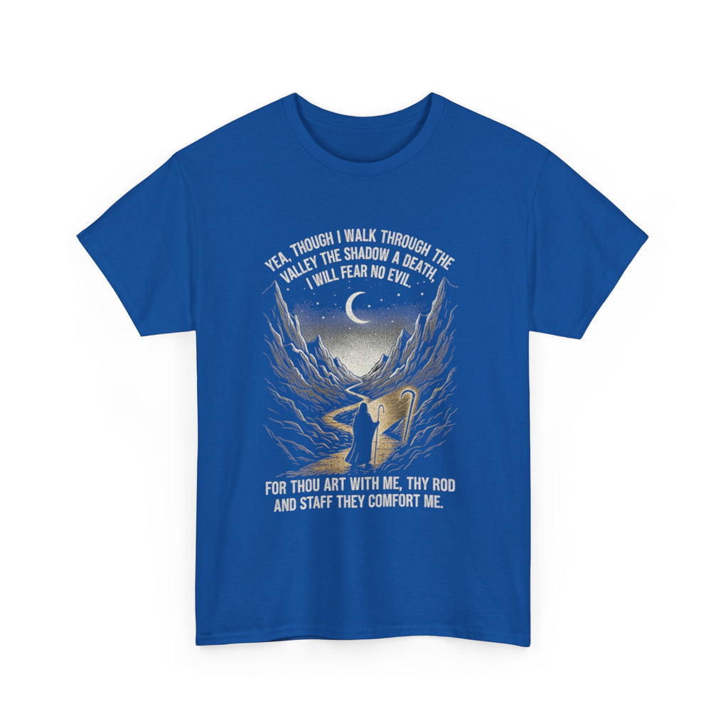 Christian Psalm 23 T-Shirt - 'Yea Though I Walk' Tee
