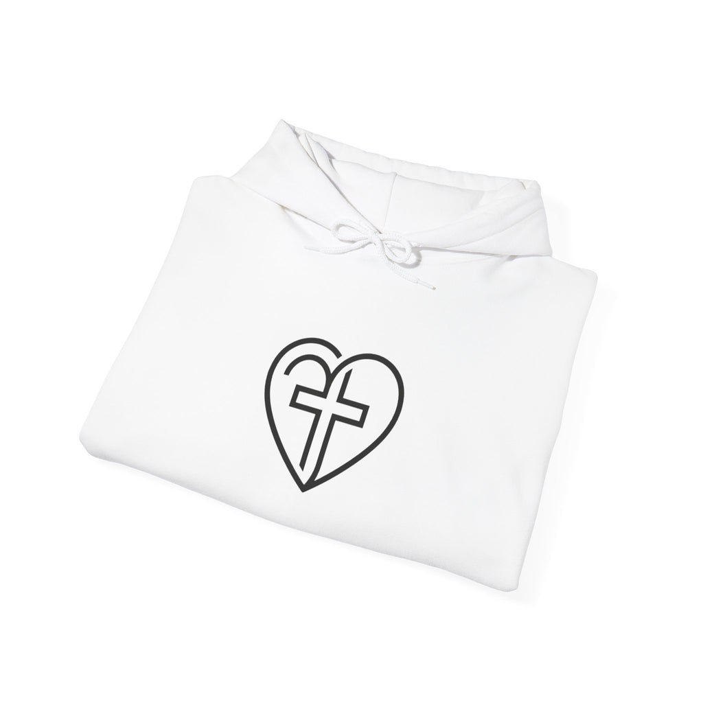 Christian Heart Cross Hoodie