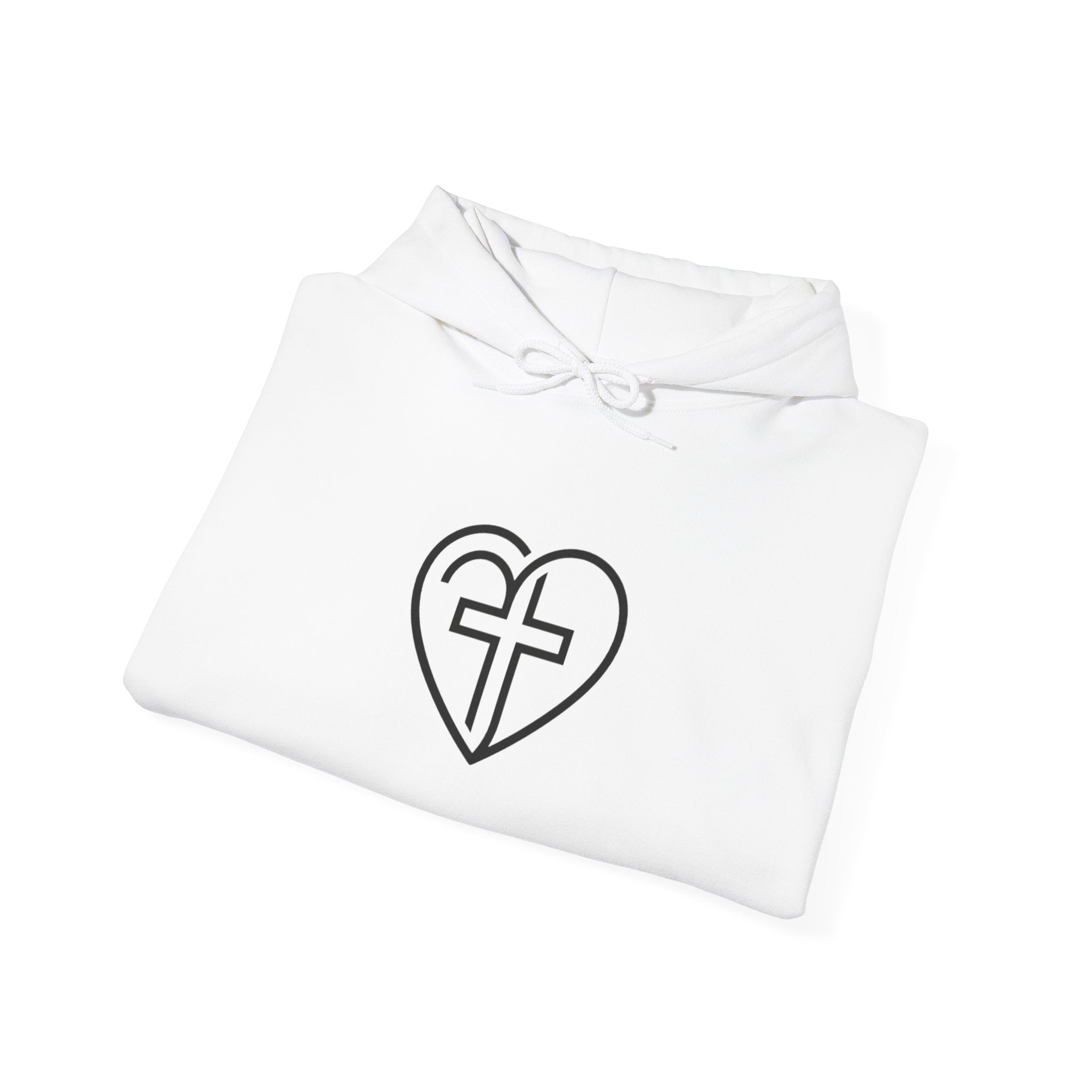 Christian Heart Cross Hoodie