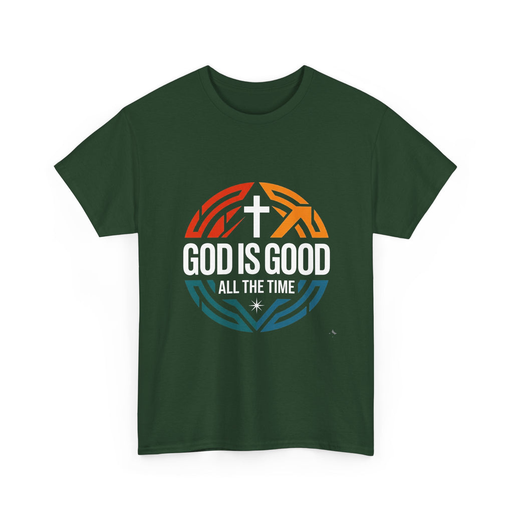 God Is Good All The Time T-Shirt — Christian Faith Cross Tee USA