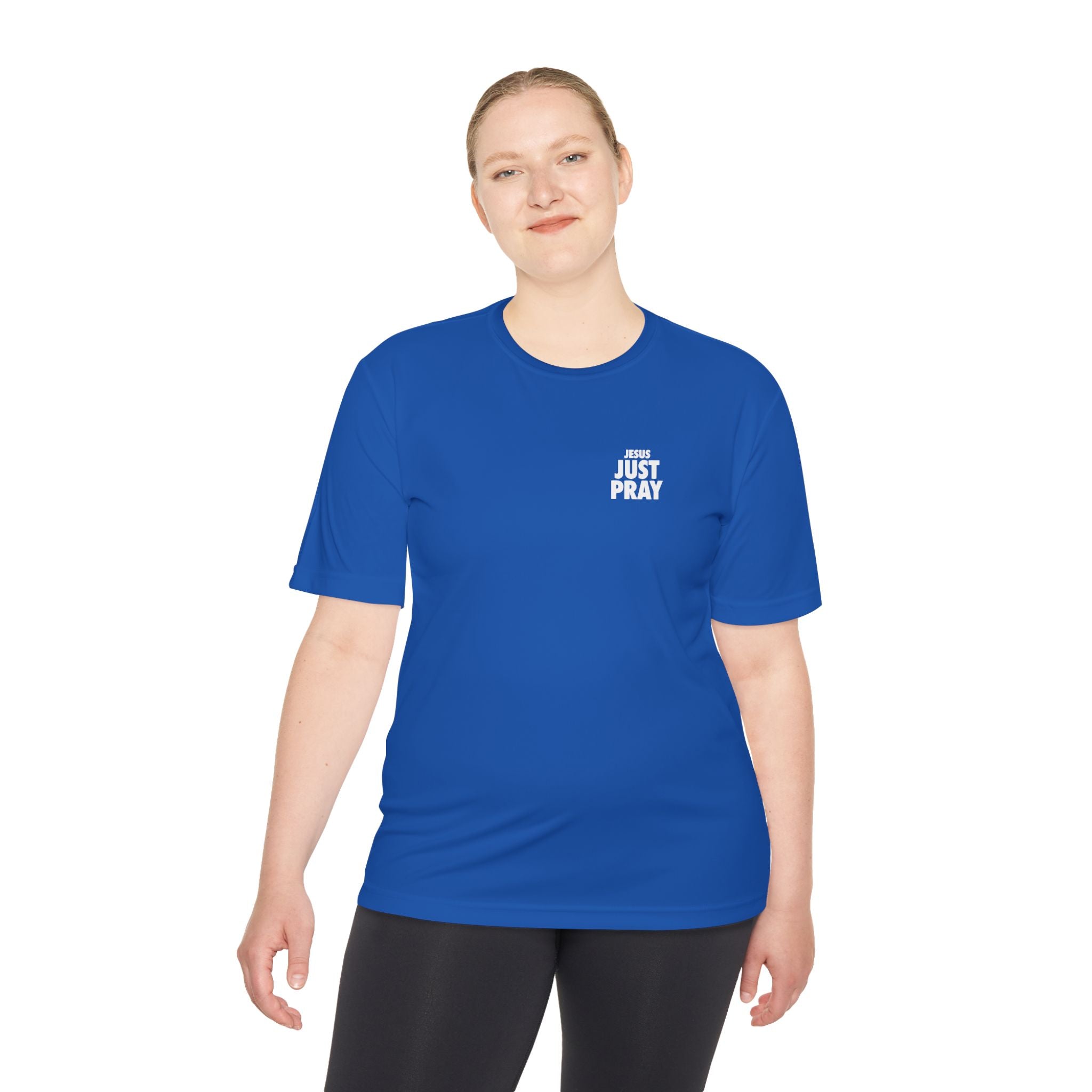 Moisture-Wicking Tee — Minimal "Just Play" Athletic Shirt