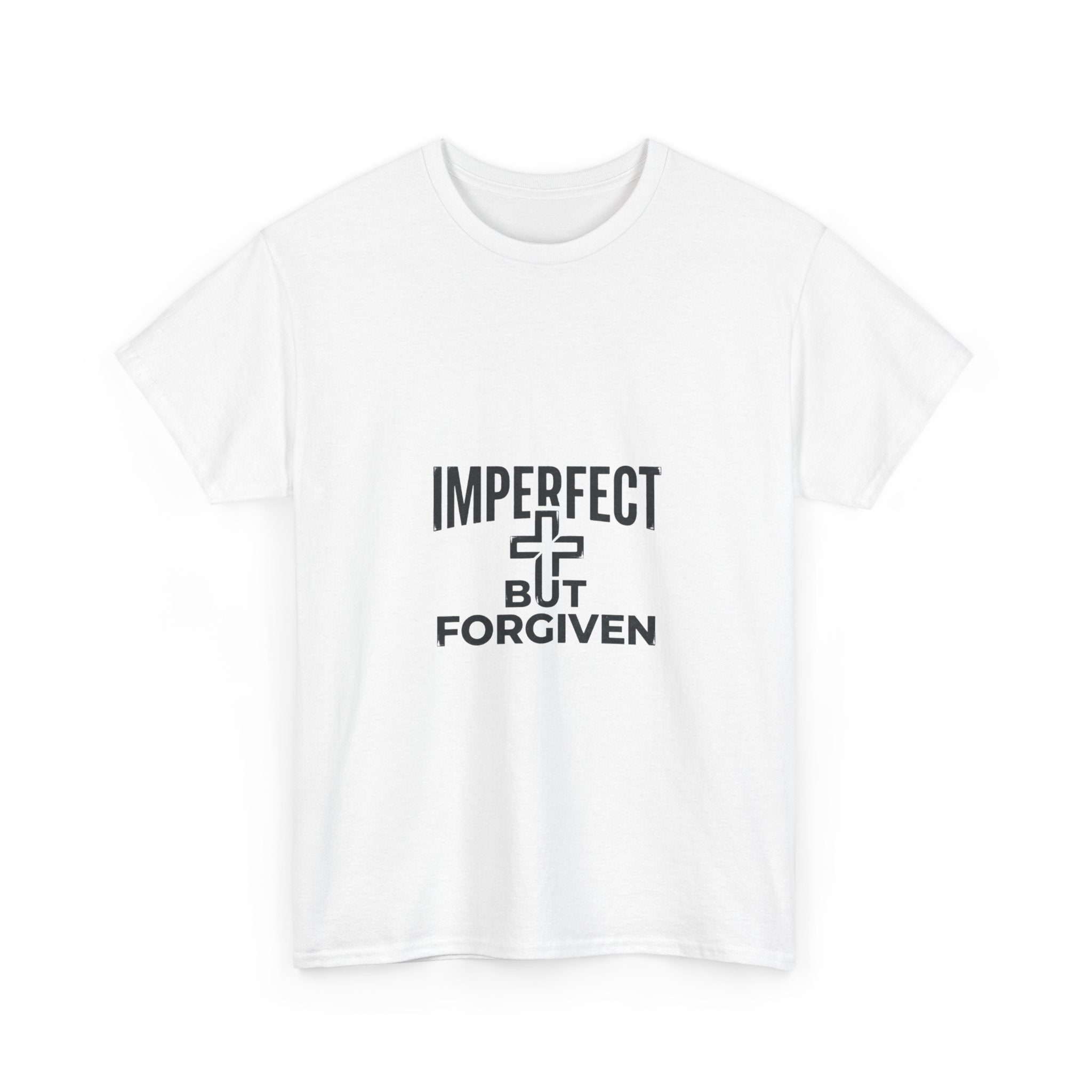 Imperfect But Forgiven T-Shirt | Christian Cross Faith Tee, Religious Apparel