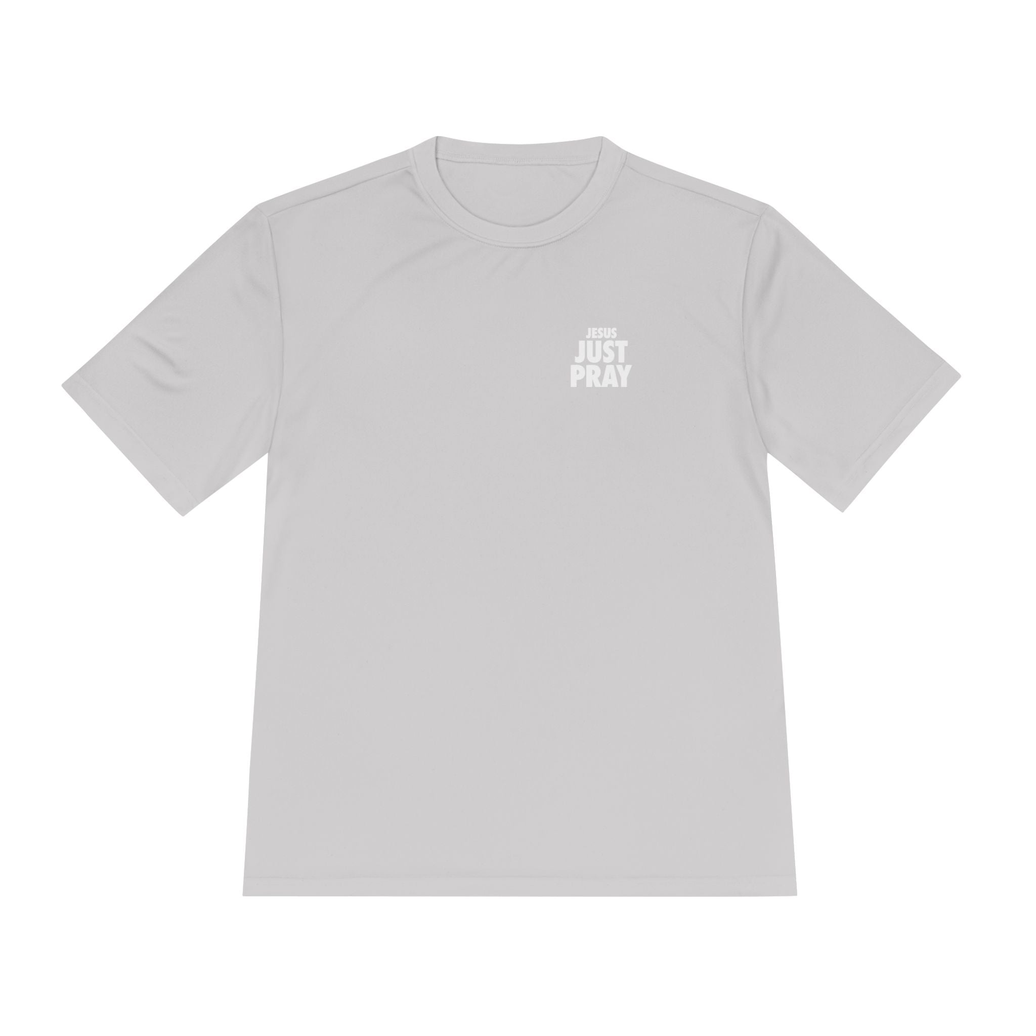 Moisture-Wicking Tee — Minimal "Just Play" Athletic Shirt