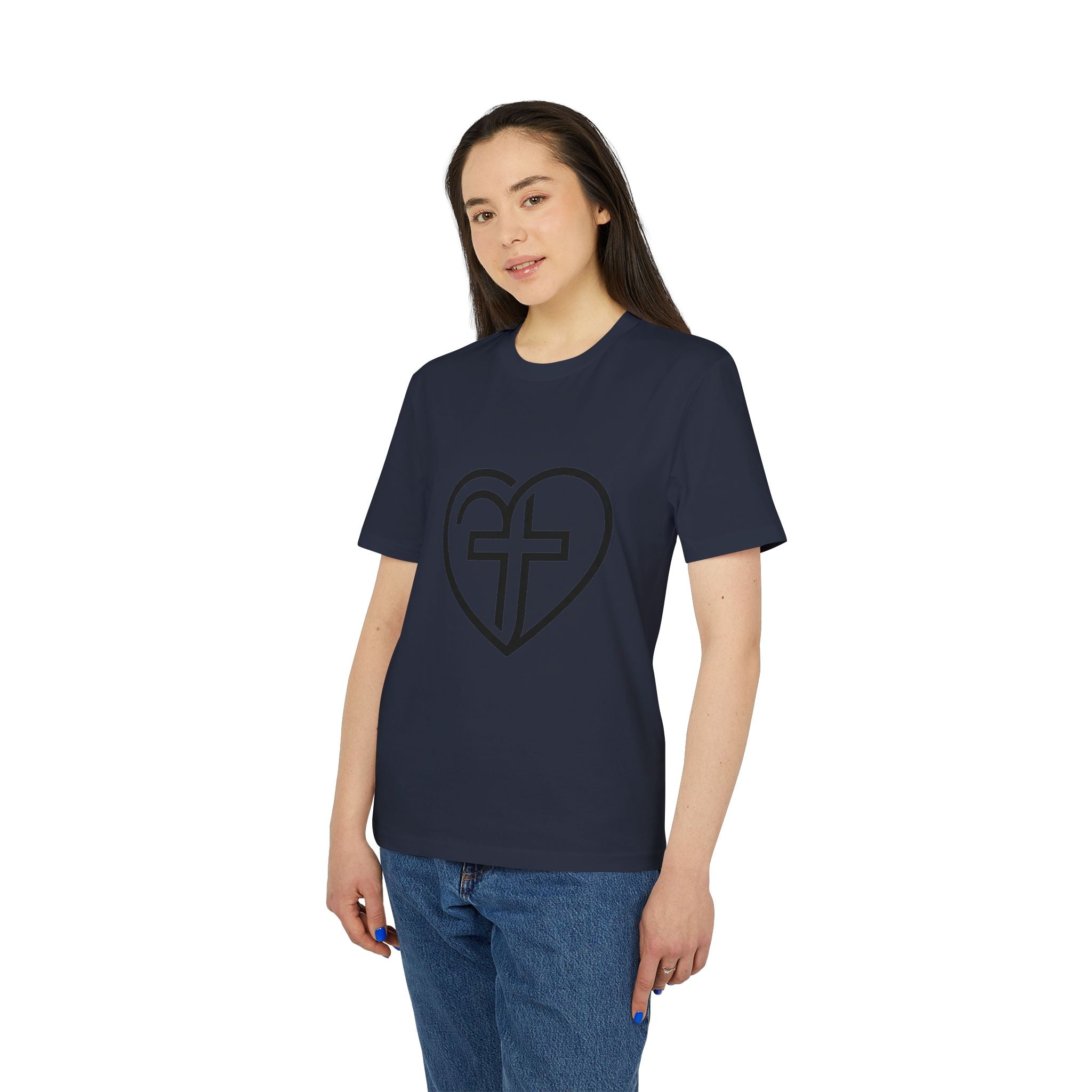 Christian Heart Cross T-Shirt — Faith Graphic Tee