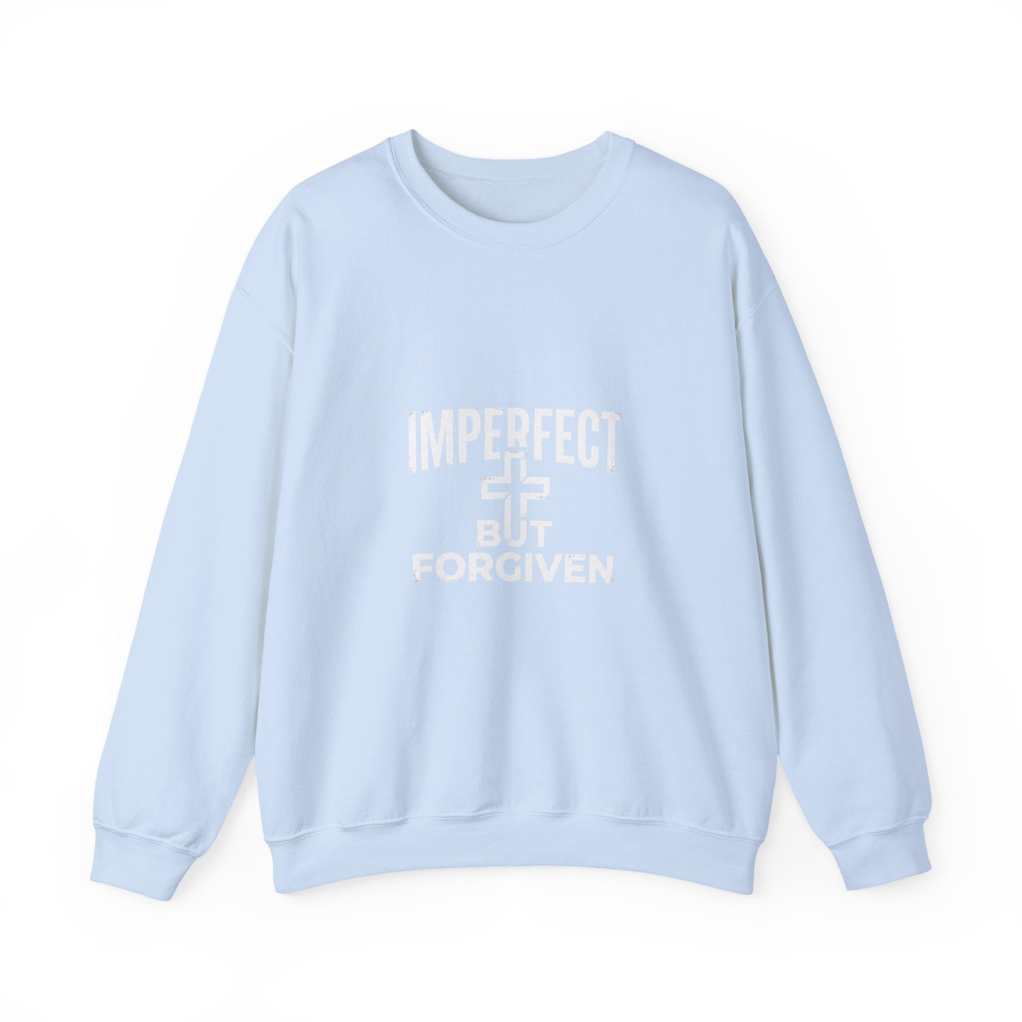 Imperfect But Forgiven sweatshirt | Christian faith cross crewneck
