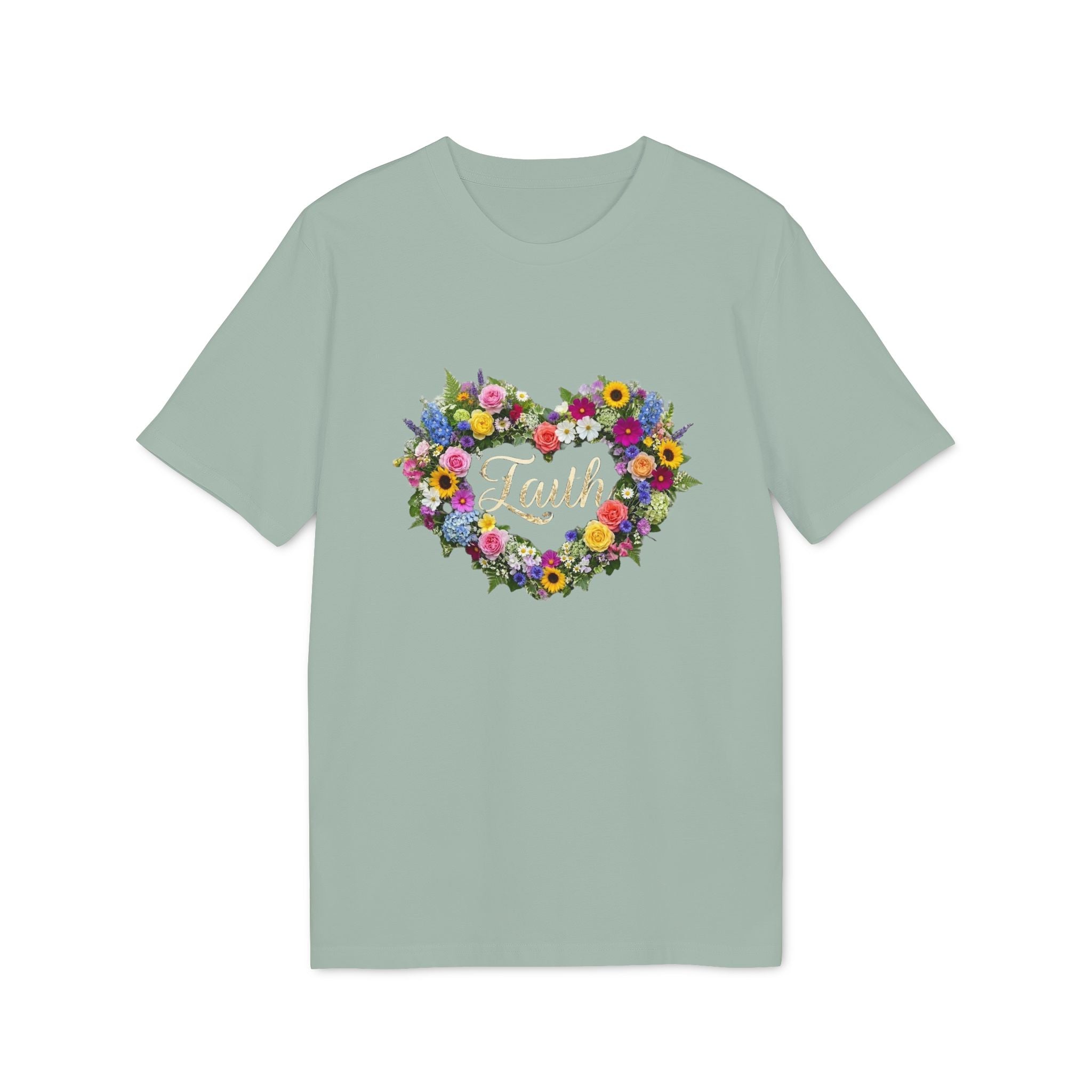 Faith floral heart T-Shirt | Faith shirt