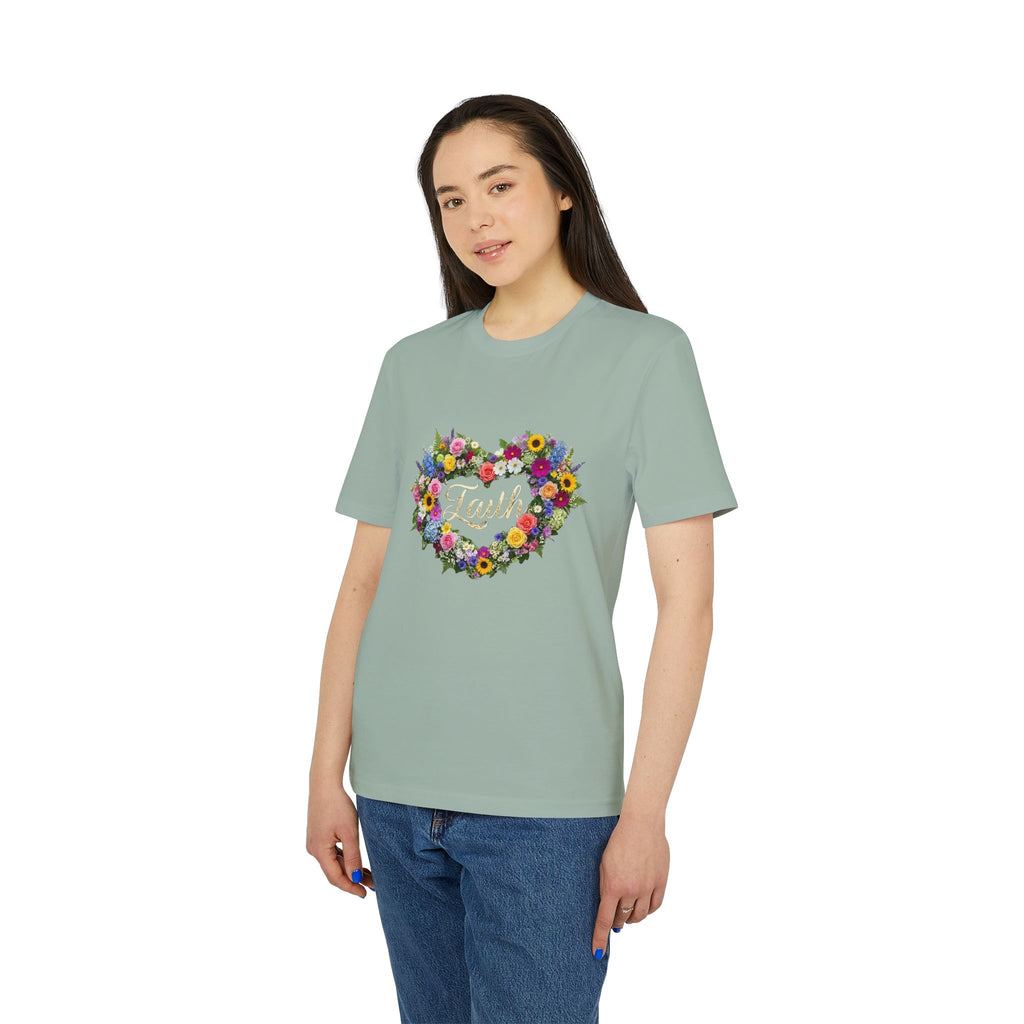 Faith floral heart T-Shirt | Faith shirt