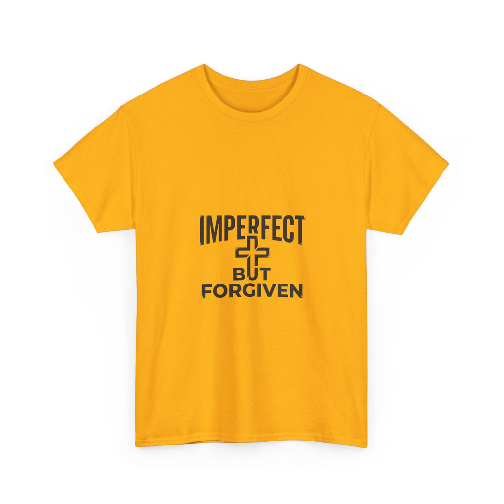 Imperfect But Forgiven T-Shirt | Christian Cross Faith Tee, Religious Apparel
