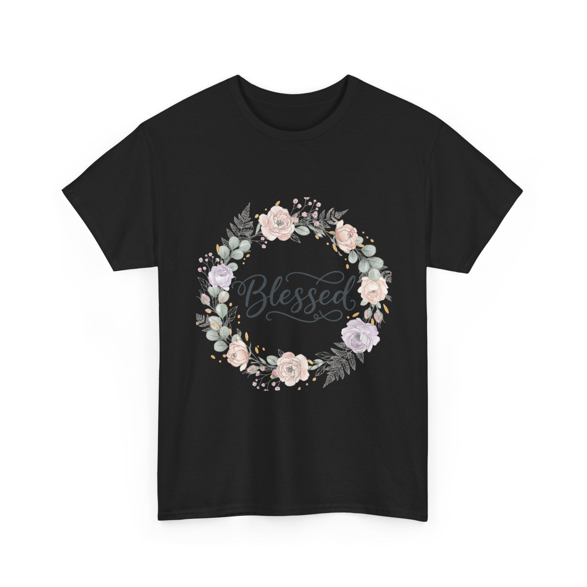 Blessed Floral Tee Christian Inspirational T-Shirt