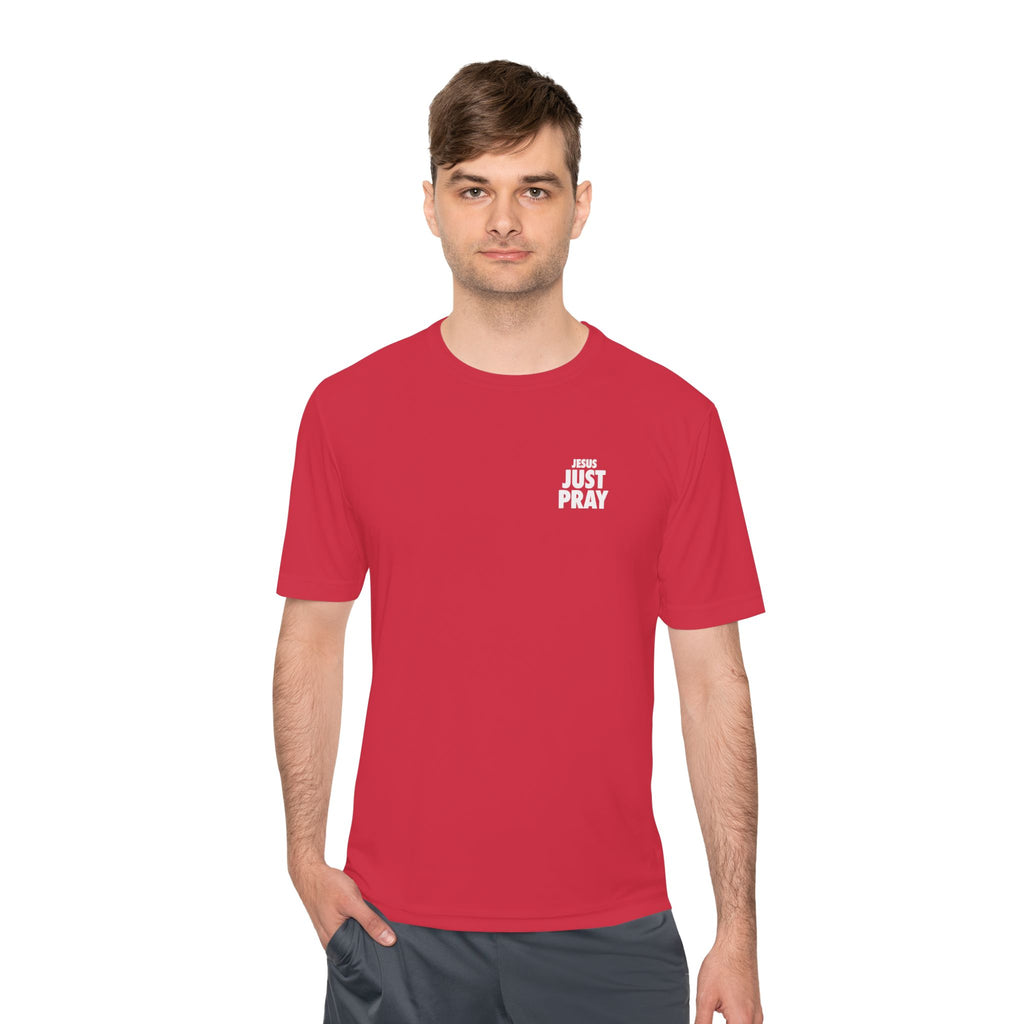Moisture-Wicking Tee — Minimal "Just Play" Athletic Shirt