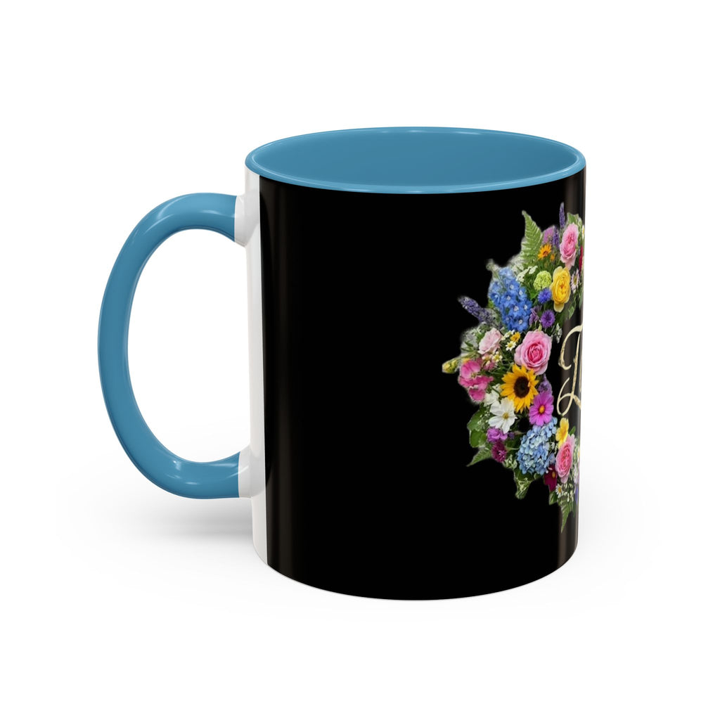 Floral Heart 'Faith' Mug | Accent Coffee Mug 11oz or 15oz