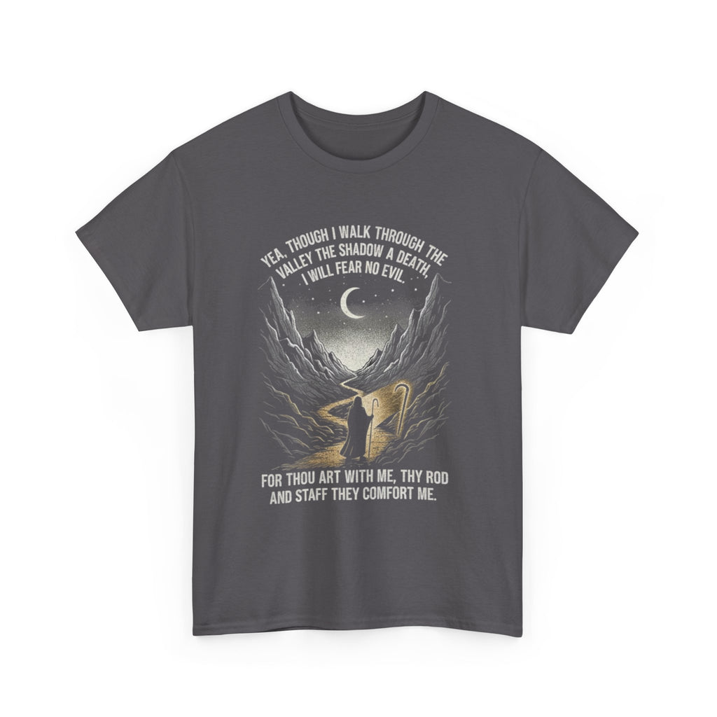 Christian Psalm 23 T-Shirt - 'Yea Though I Walk' Tee