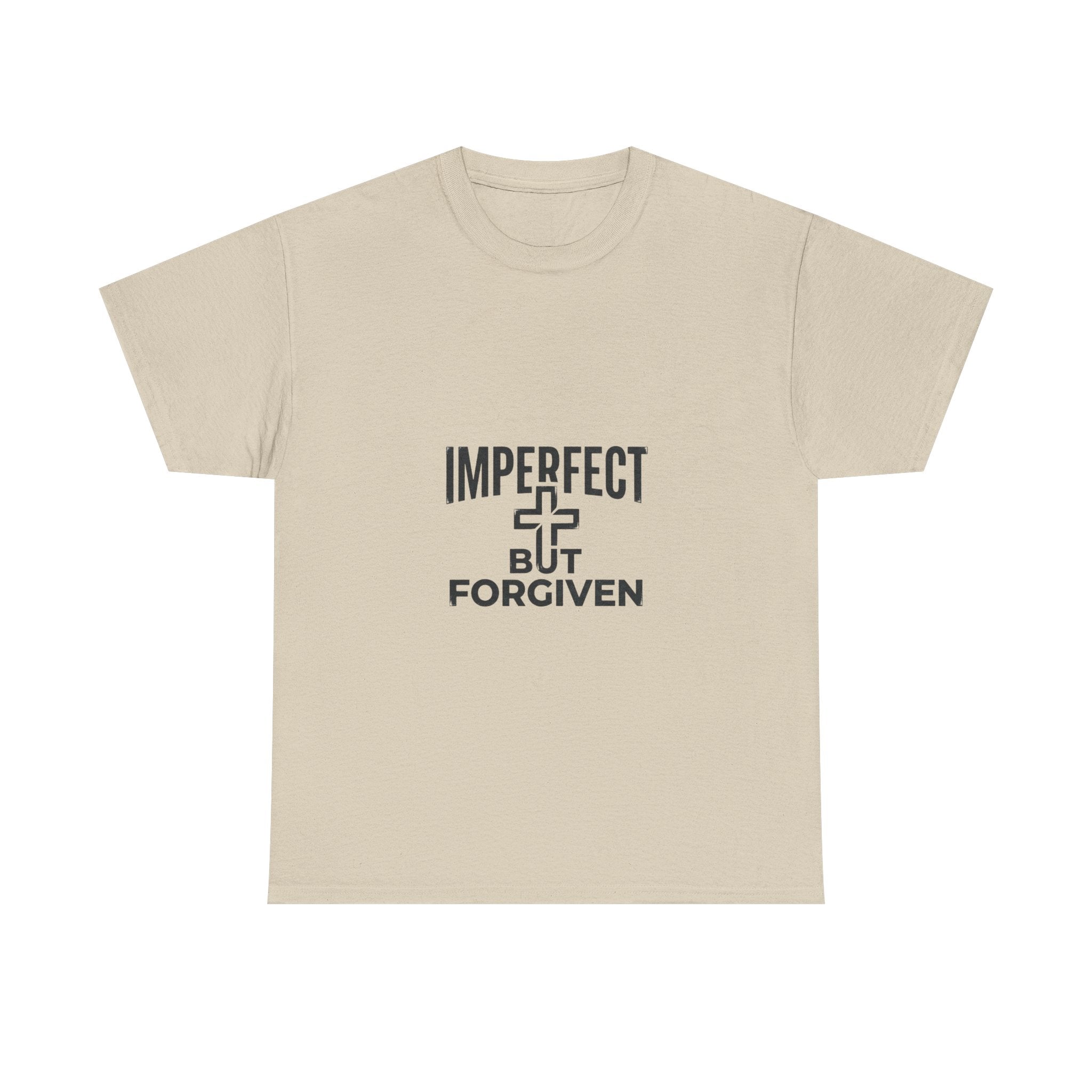 Imperfect But Forgiven T-Shirt | Christian Cross Faith Tee, Religious Apparel