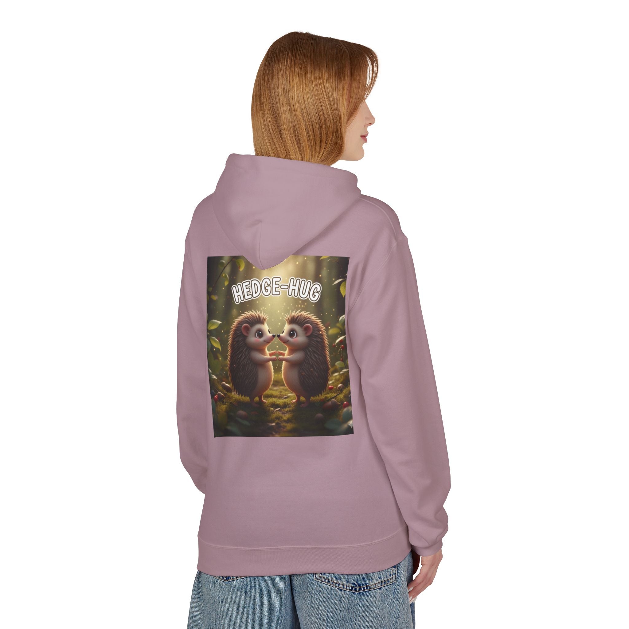Hedge Hug Hedgehogs Hoodie | Cute Animal Woodland Illustration