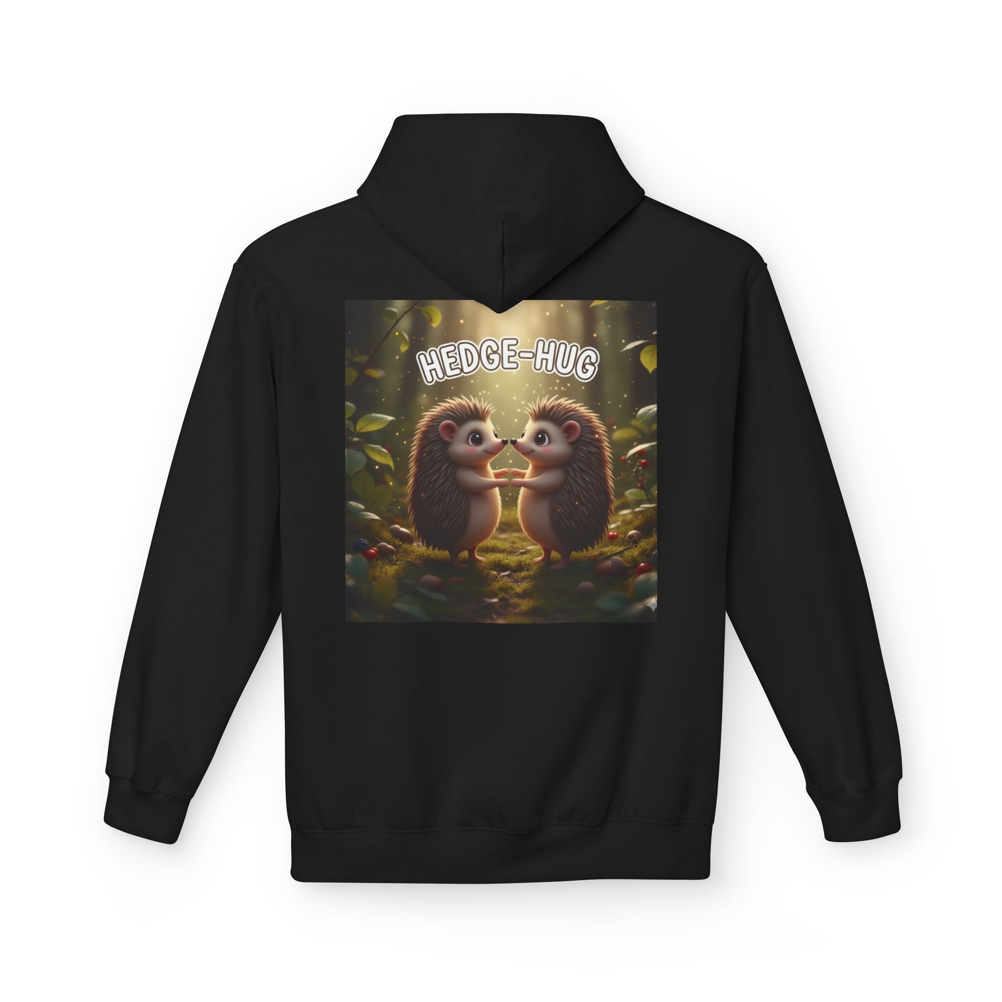 Hedge Hug Hedgehogs Hoodie | Cute Animal Woodland Illustration