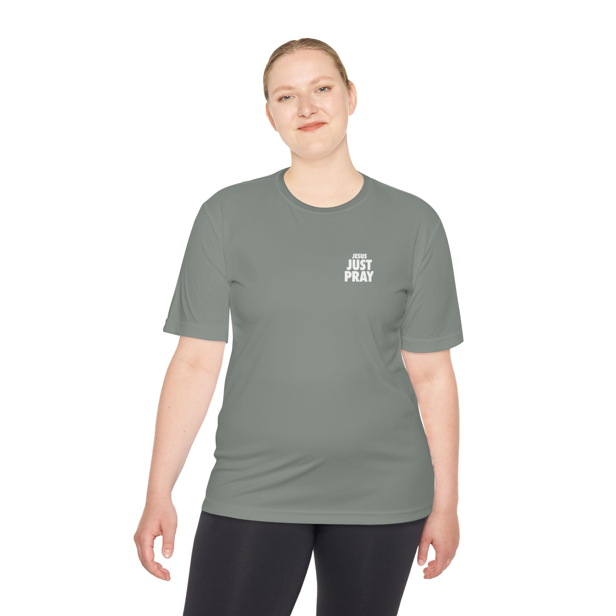 Moisture-Wicking Tee — Minimal "Just Play" Athletic Shirt