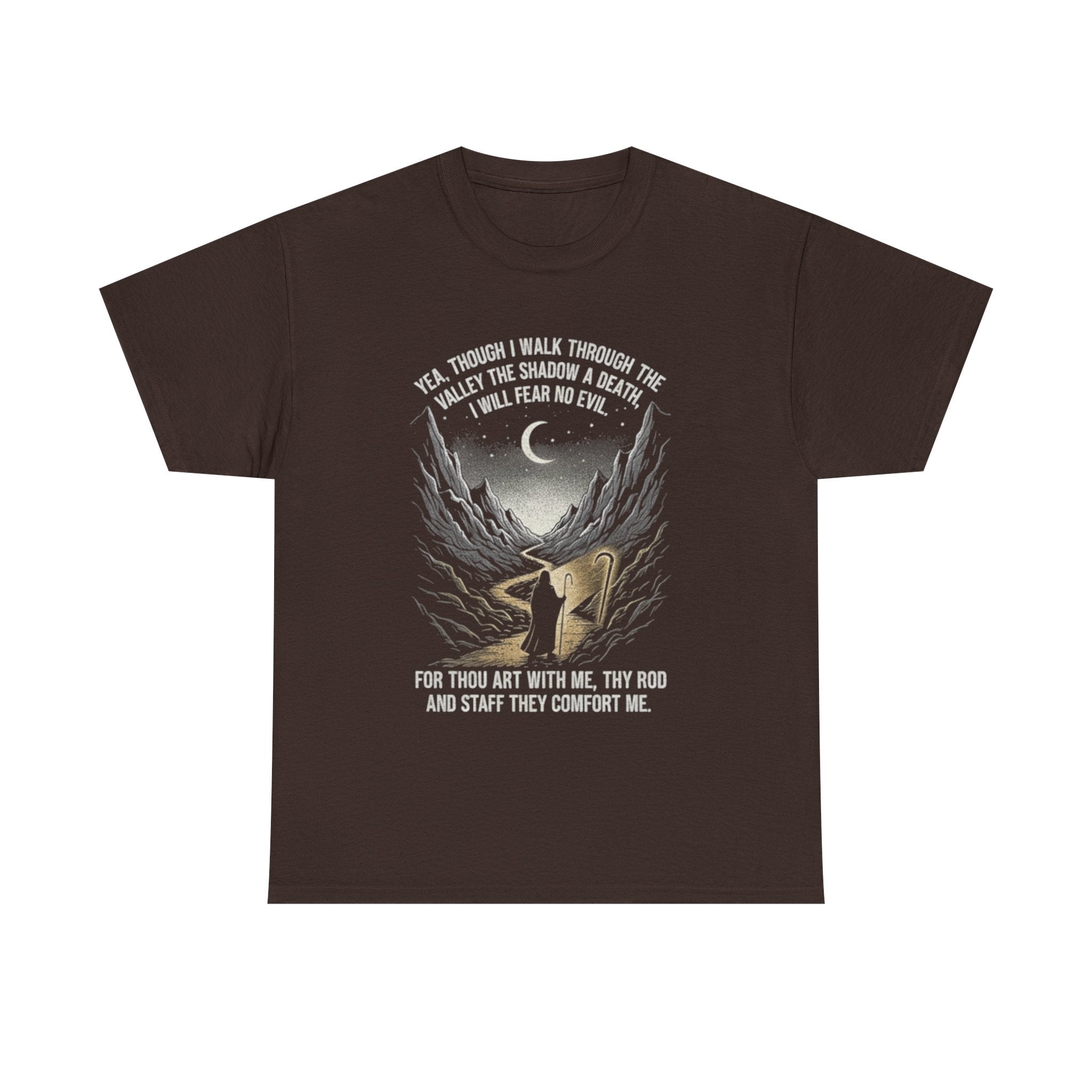 Christian Psalm 23 T-Shirt - 'Yea Though I Walk' Tee