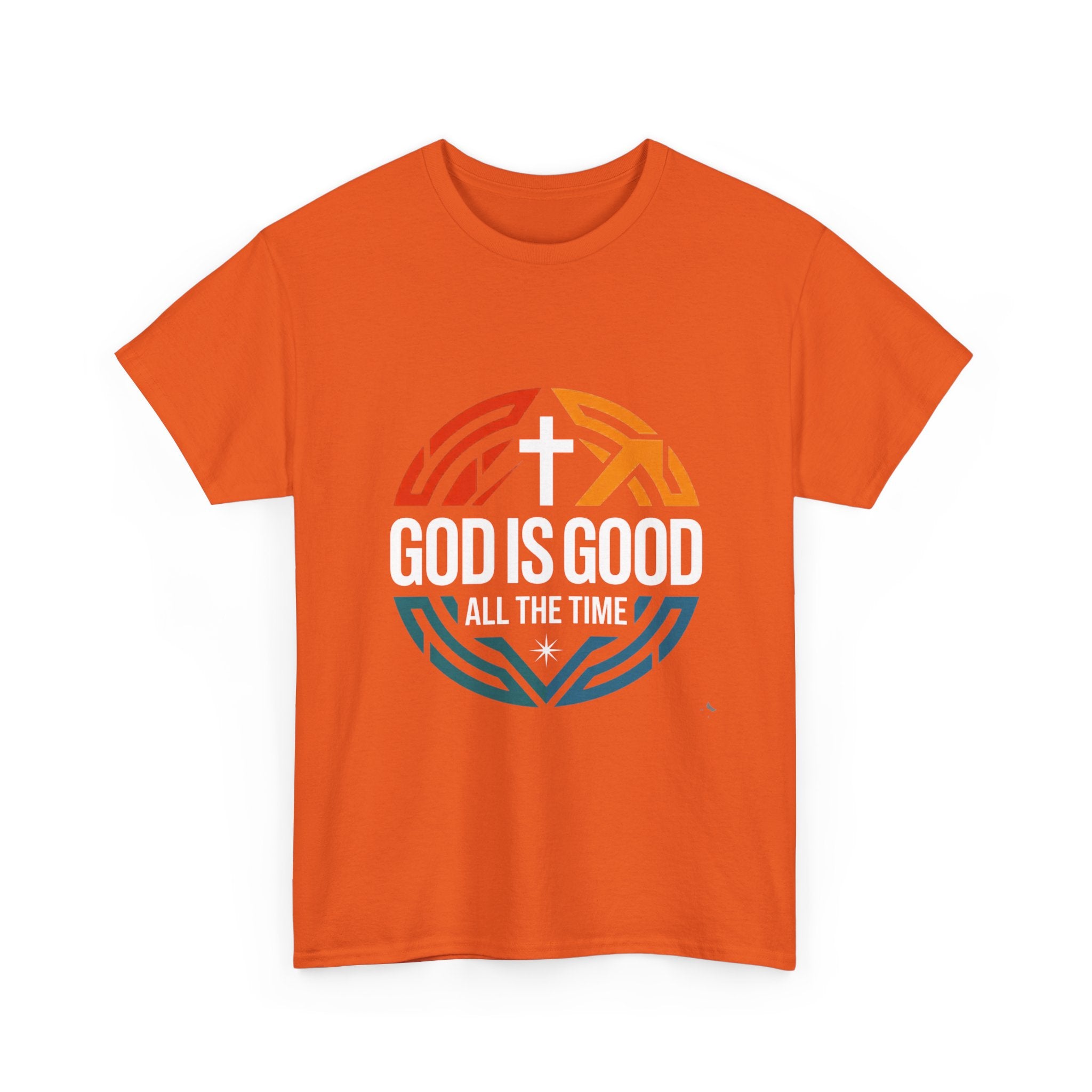 God Is Good All The Time T-Shirt — Christian Faith Cross Tee USA