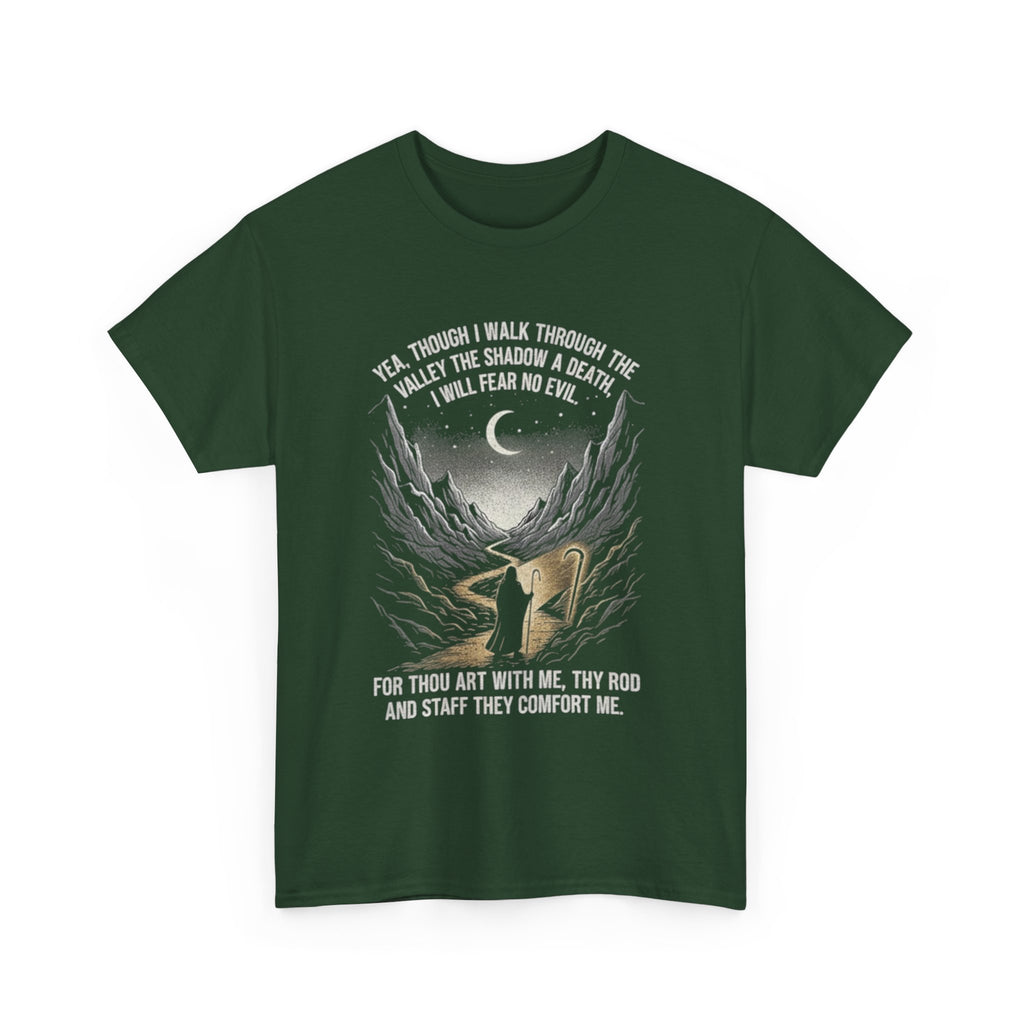 Christian Psalm 23 T-Shirt - 'Yea Though I Walk' Tee