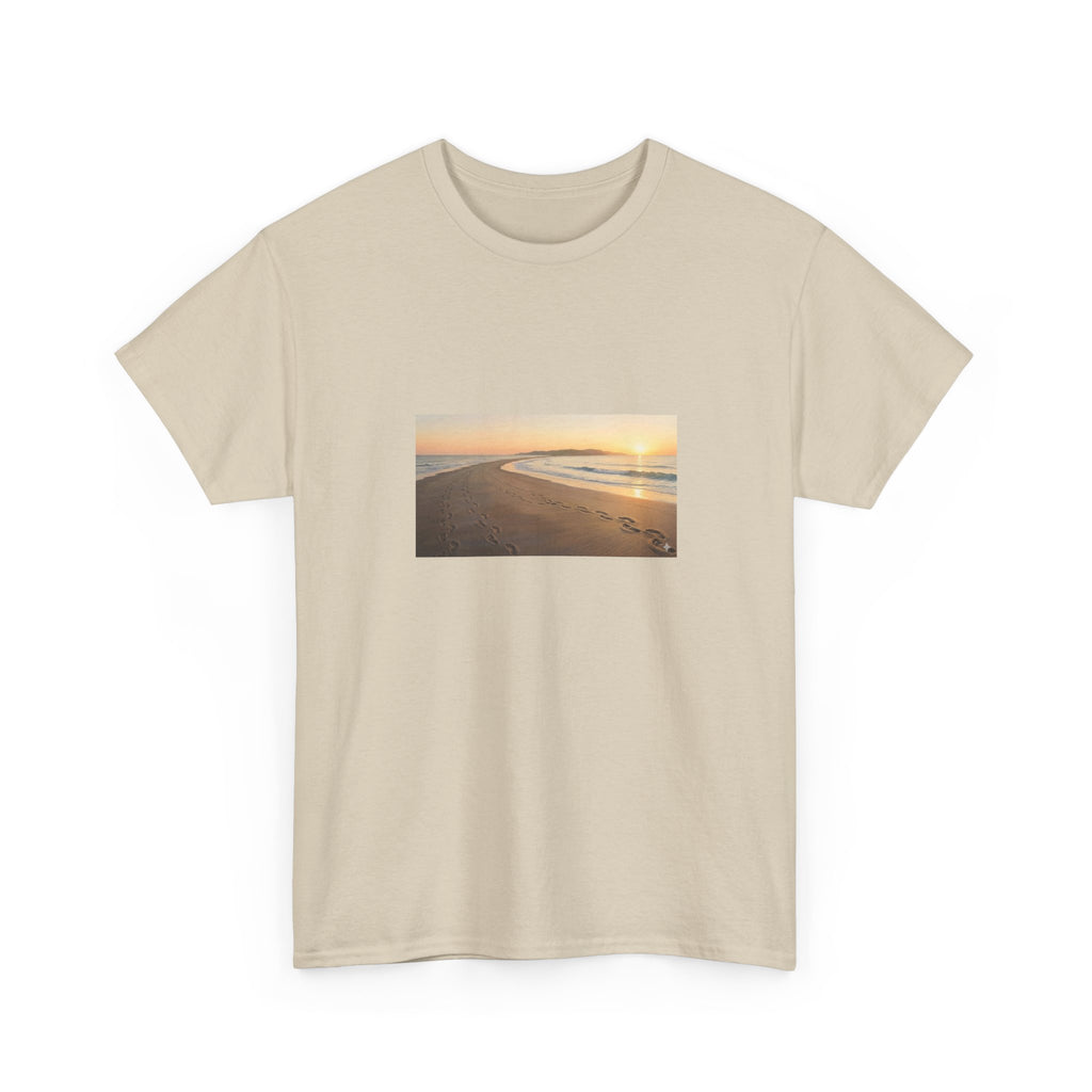 Footprints in the sand poem t-shirt