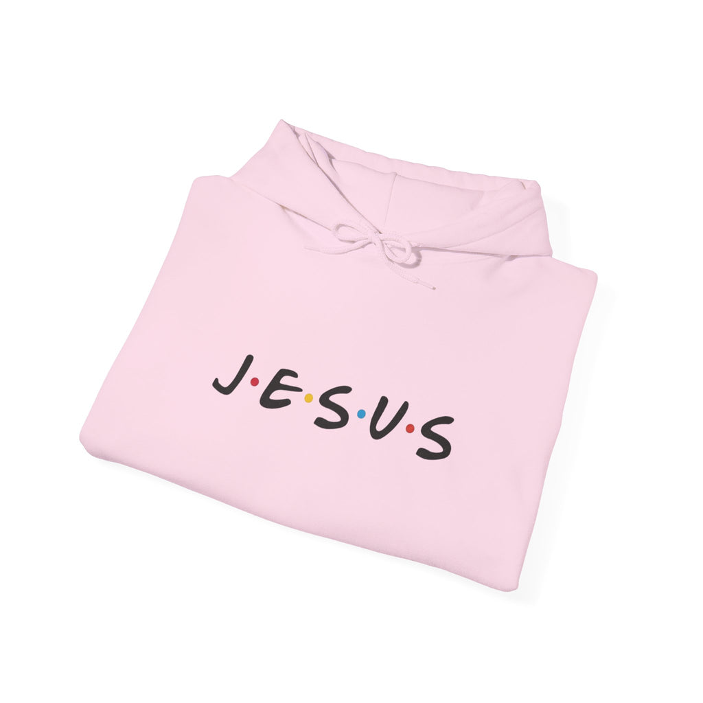 Jesus Friends-Style Hoodie – Minimal Faith Pullover