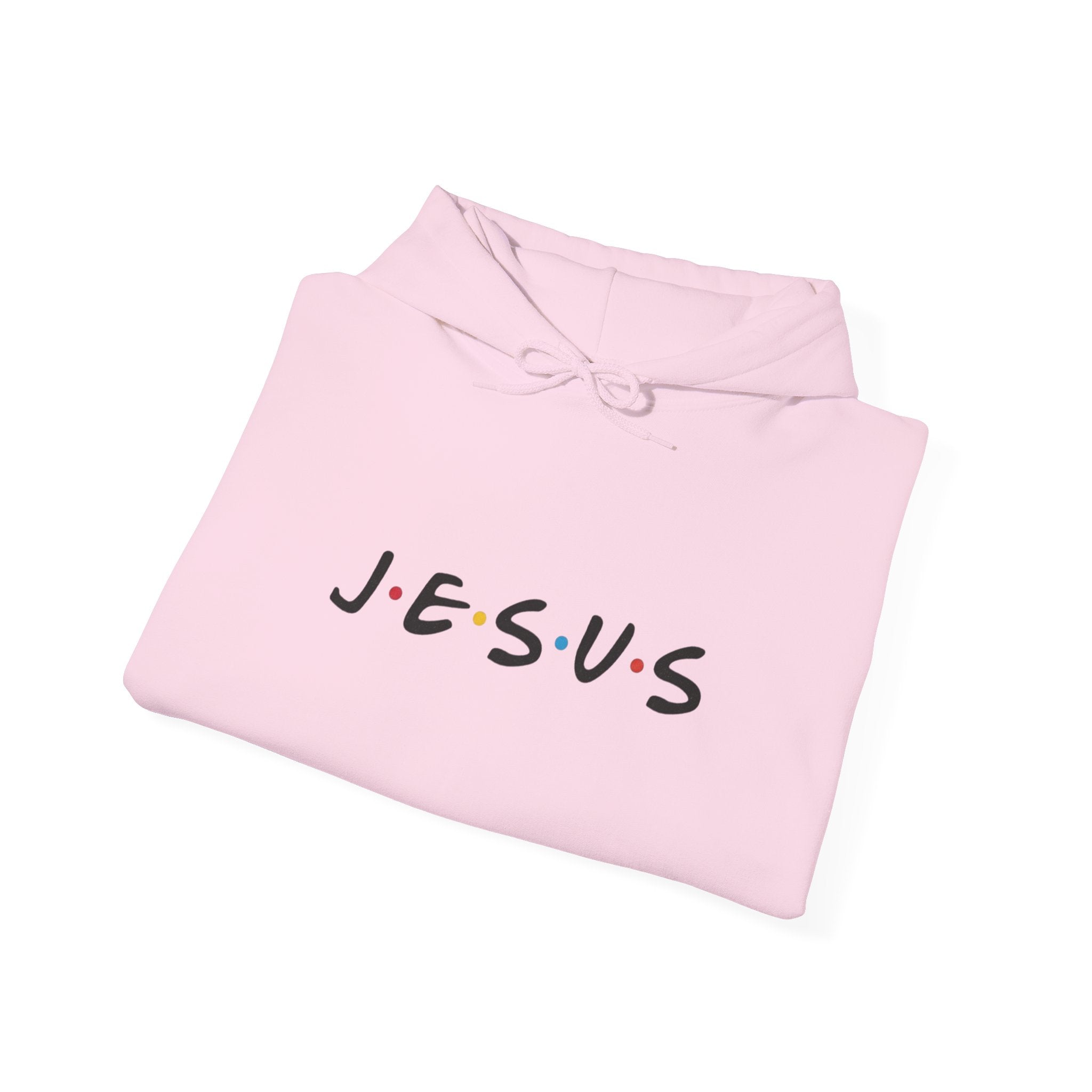 Jesus Friends-Style Hoodie – Minimal Faith Pullover