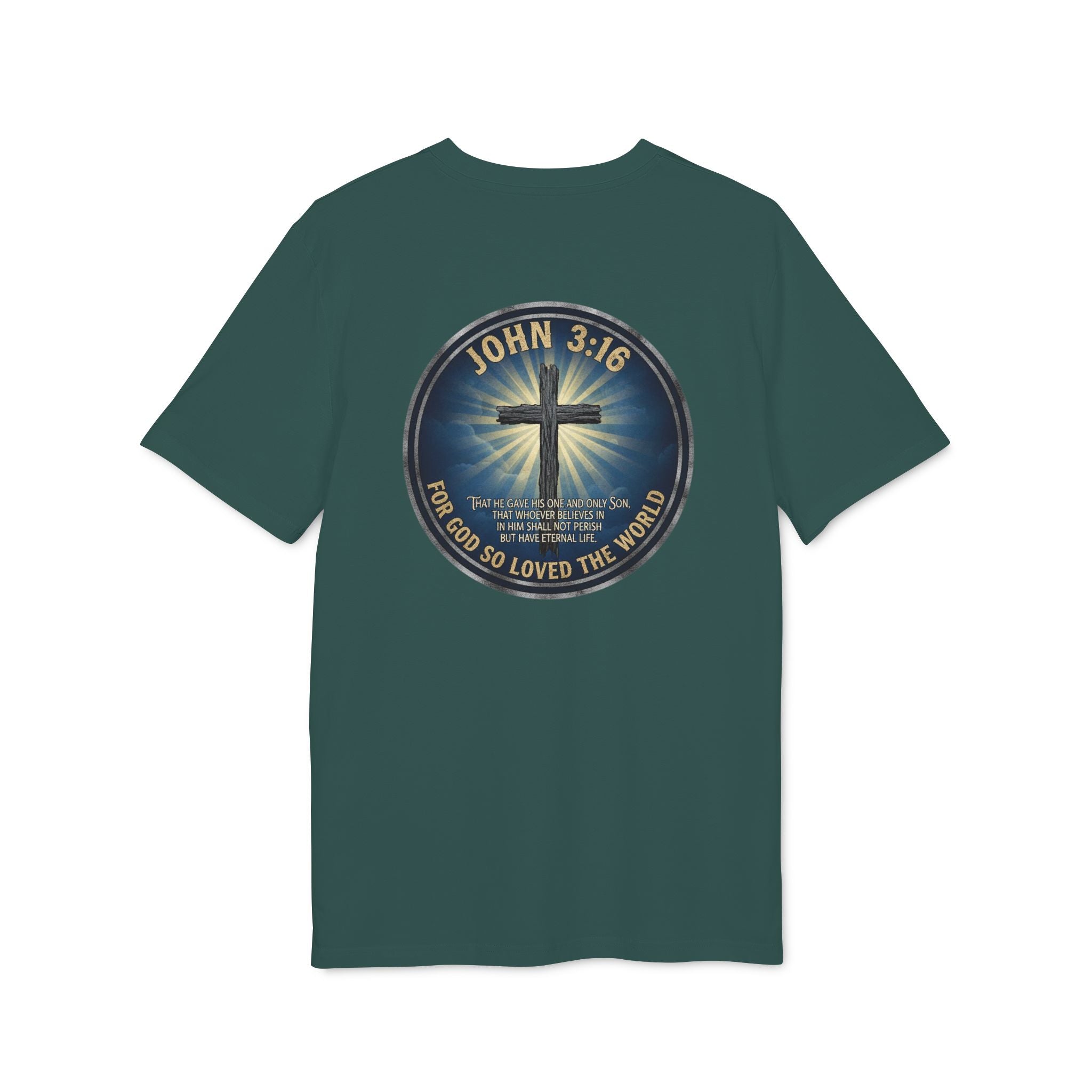 John 3:16 Cross T-shirt | Christian Faith Scripture Tee