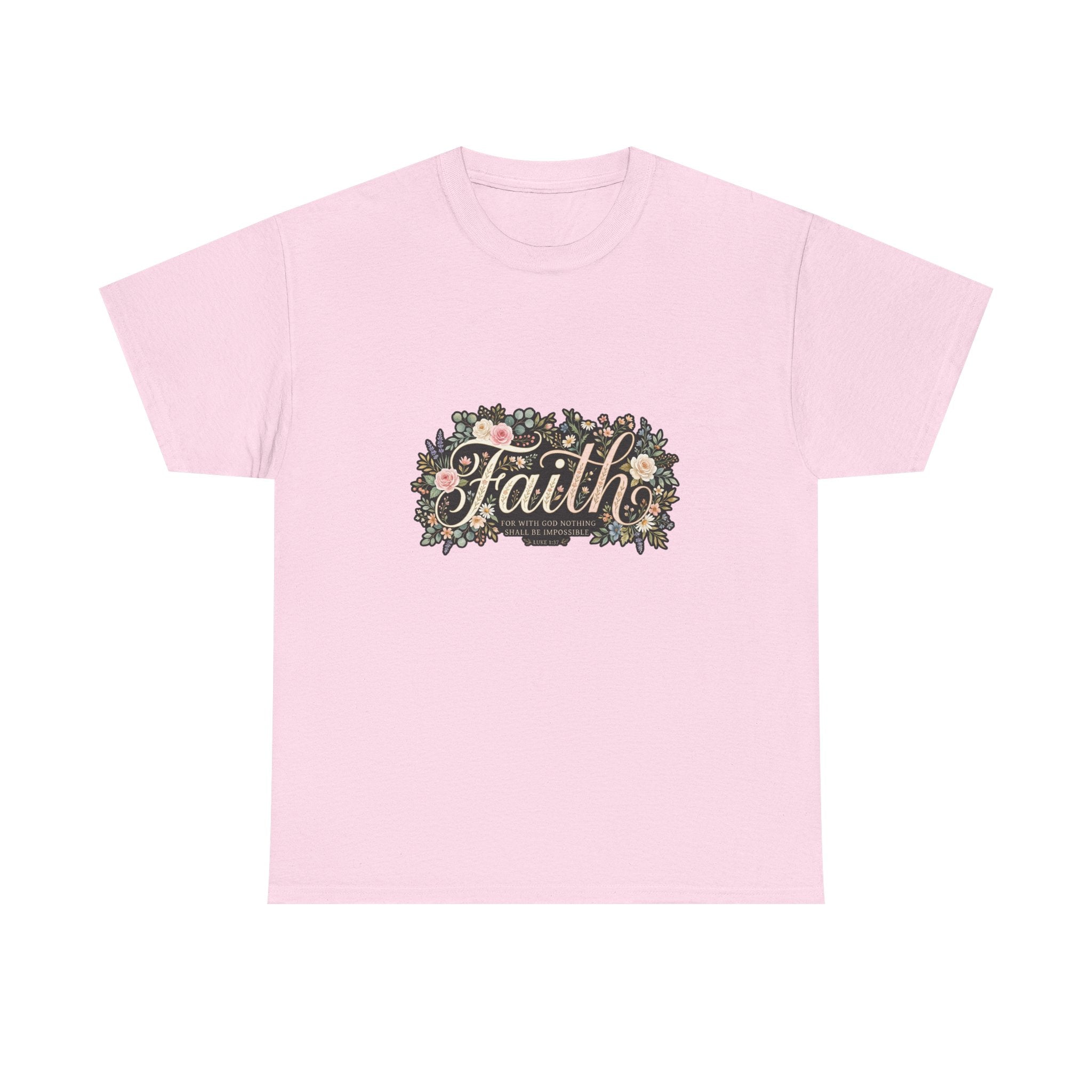 Faith Floral T-Shirt — Inspirational Christian Tee