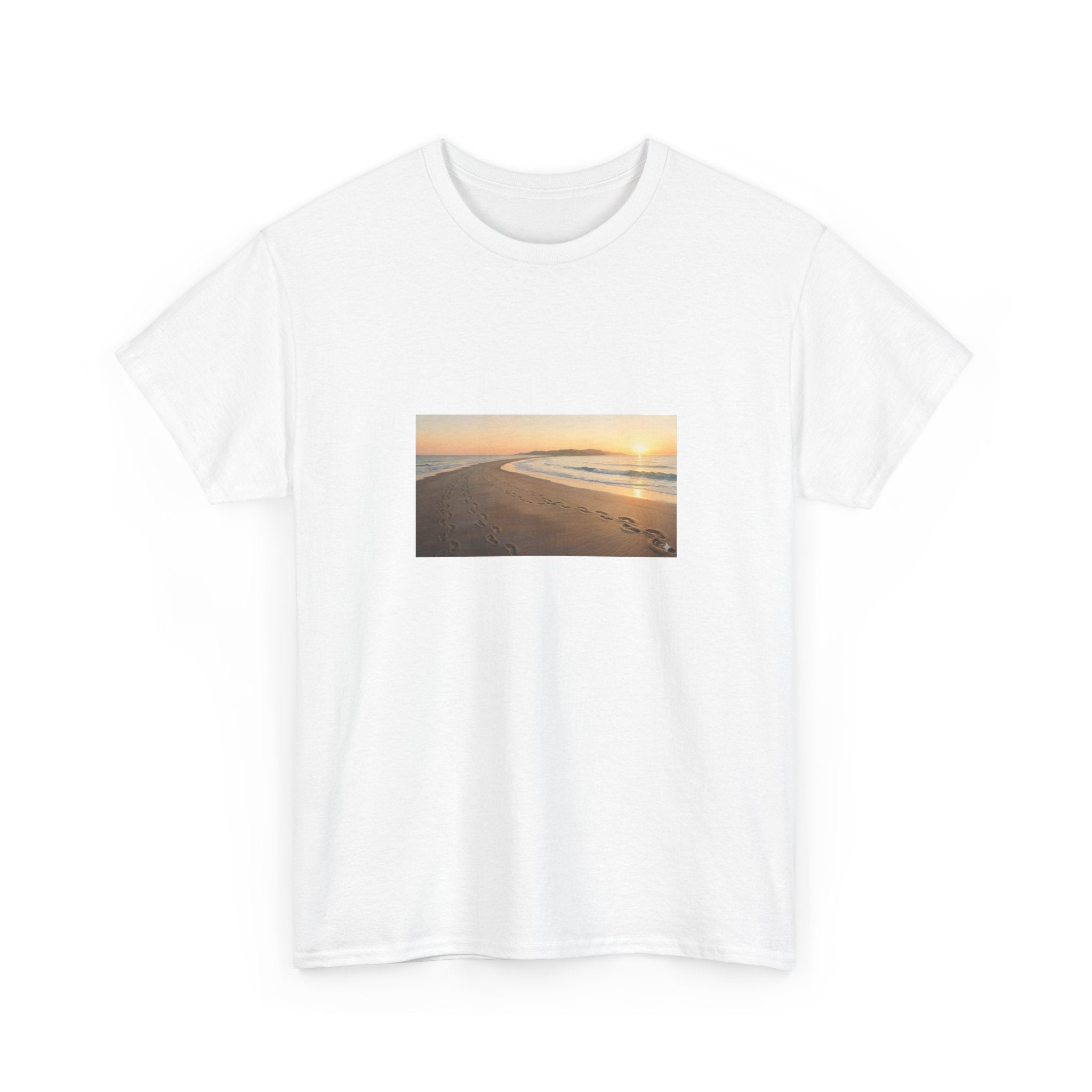 Footprints in the sand poem t-shirt
