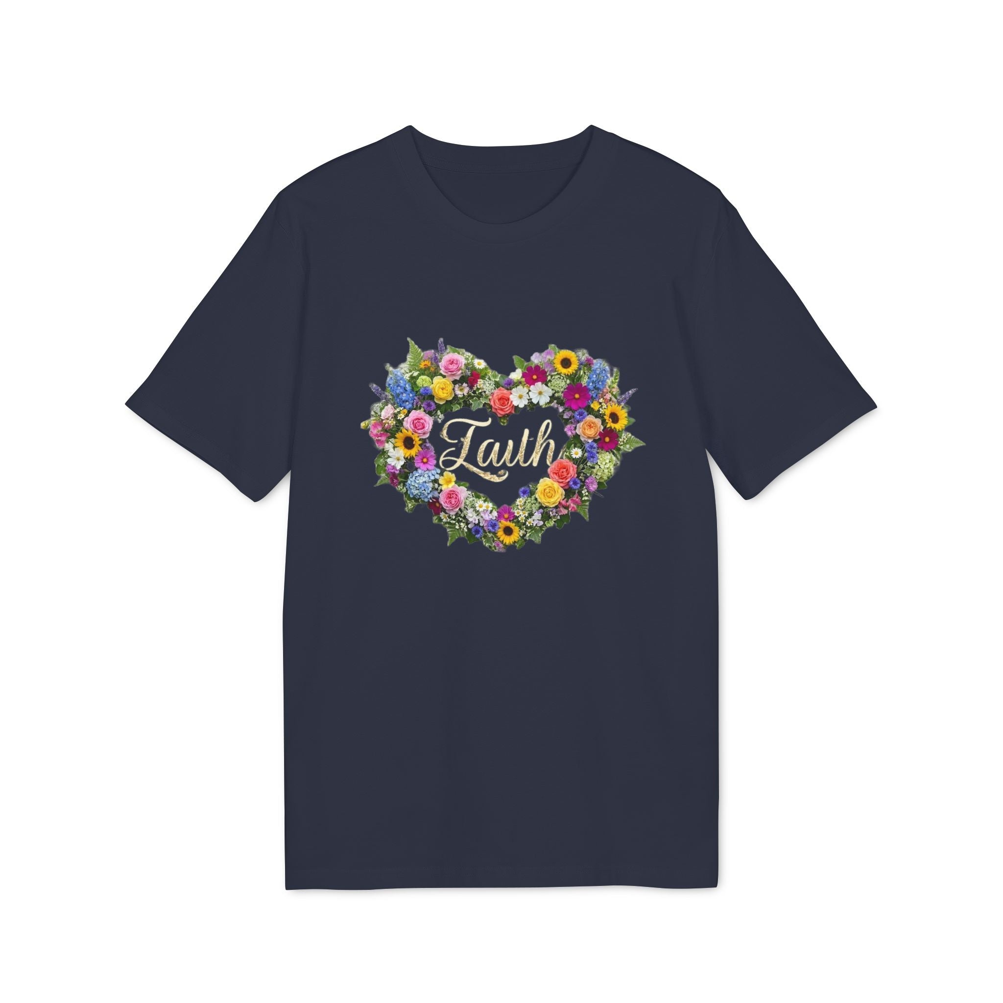 Faith floral heart T-Shirt | Faith shirt