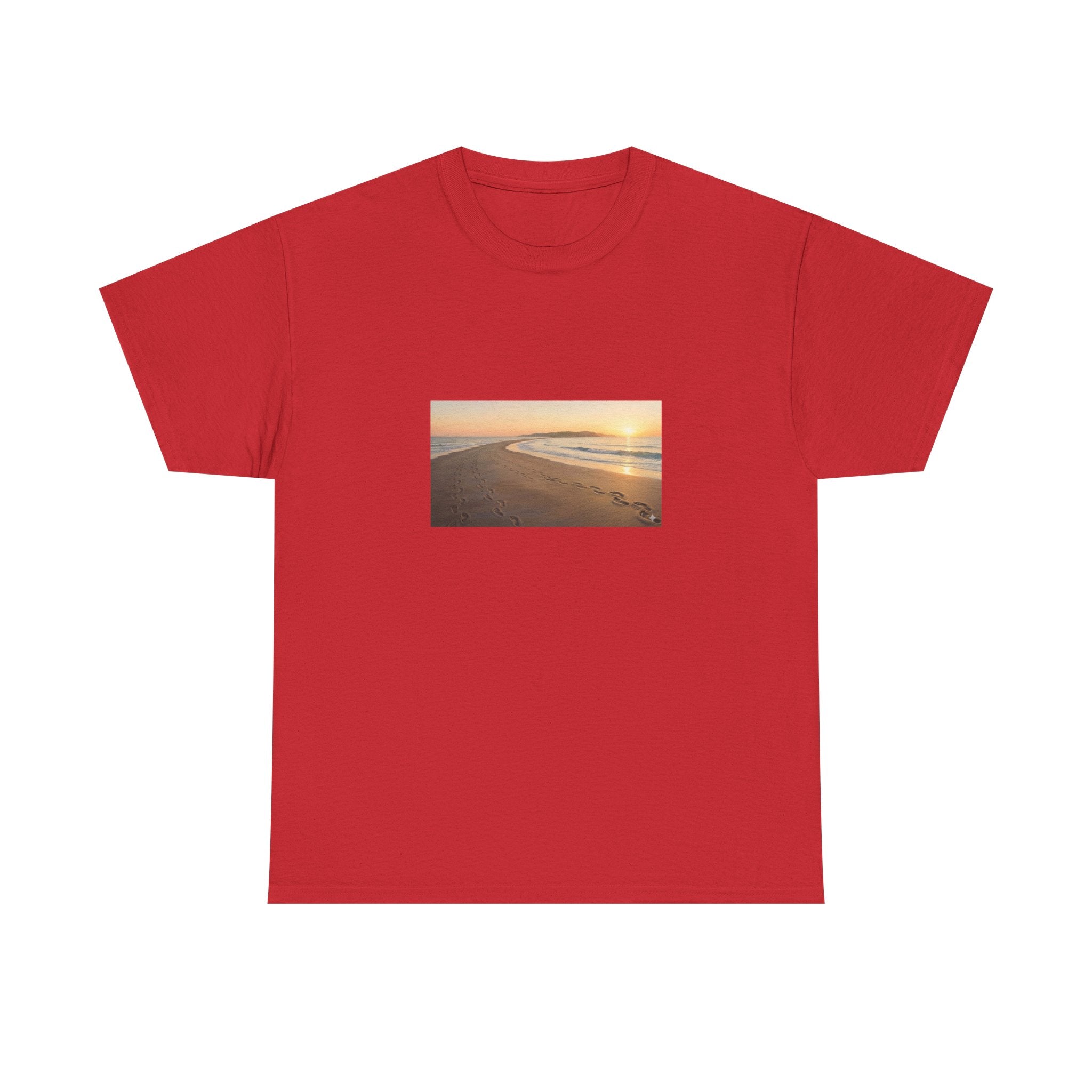 Footprints in the sand poem t-shirt