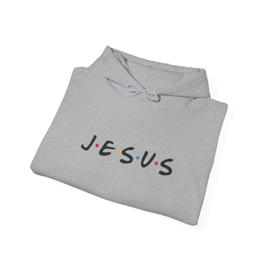 Jesus Friends-Style Hoodie – Minimal Faith Pullover