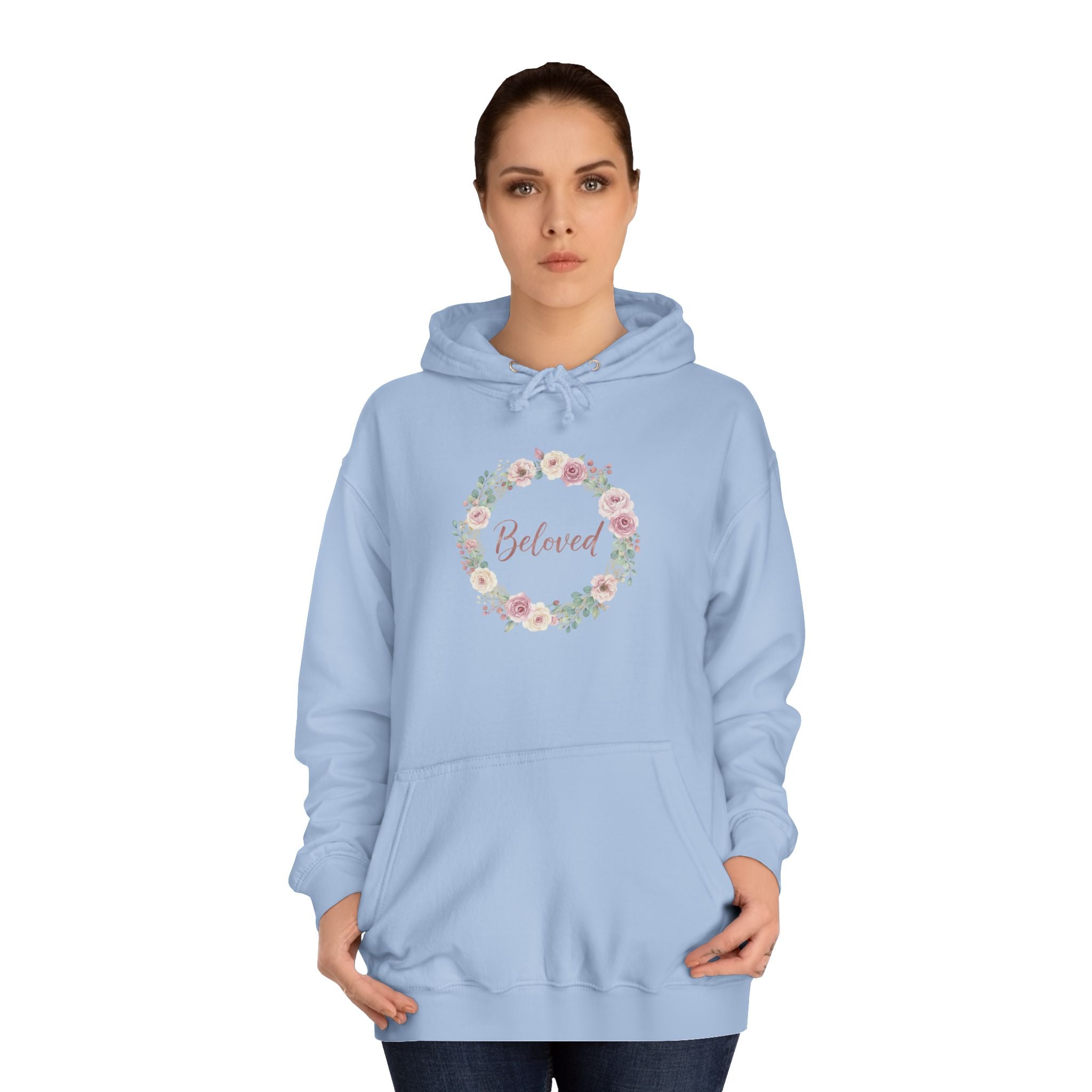 Floral Wreath Beloved Hoodie