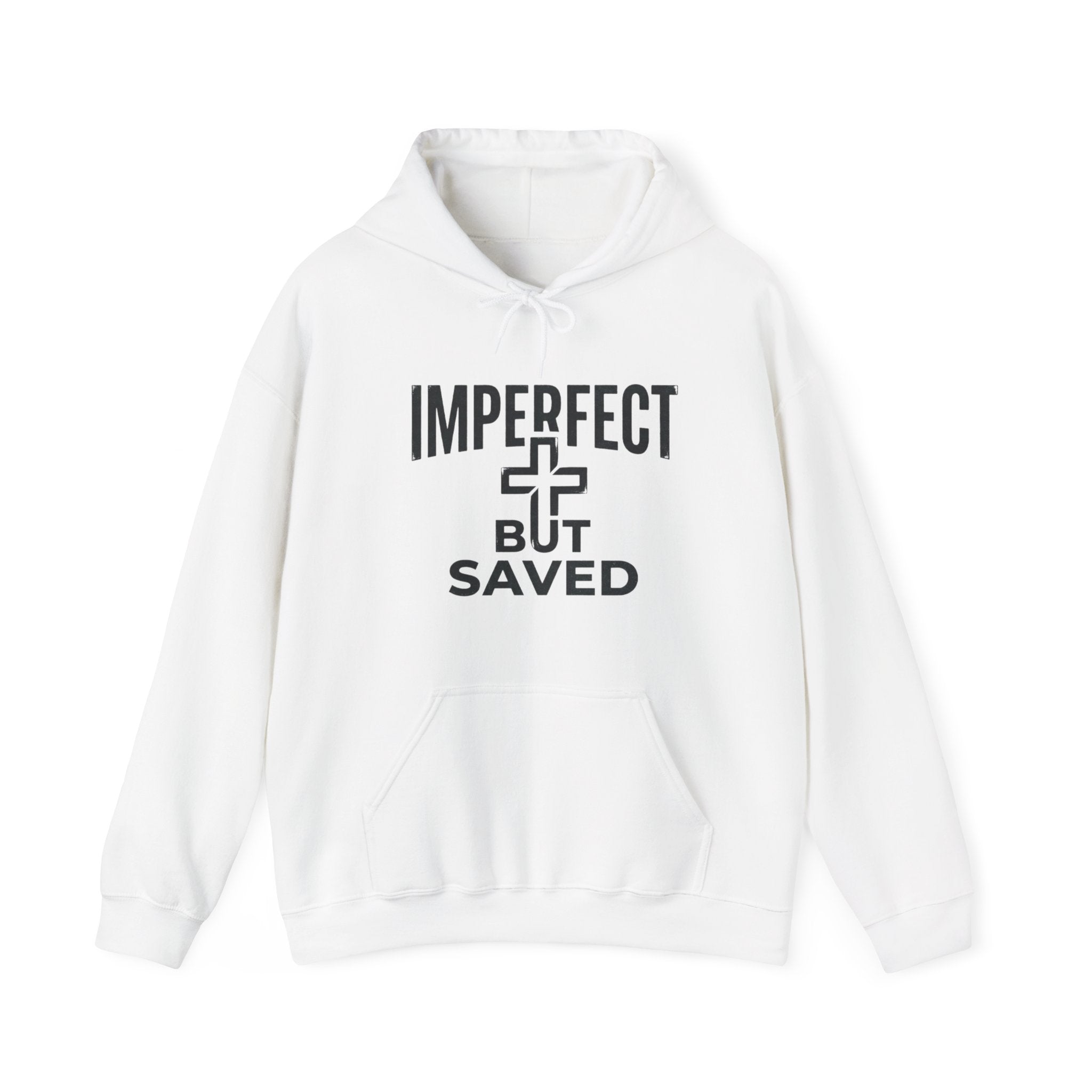 Imperfect But Saved Hoodie — Christian Faith Pullover