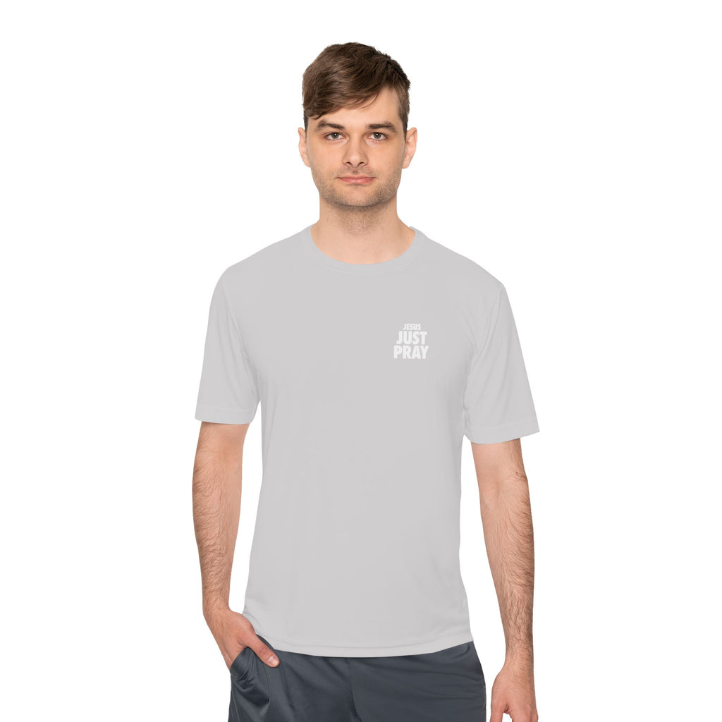Moisture-Wicking Tee — Minimal "Just Play" Athletic Shirt