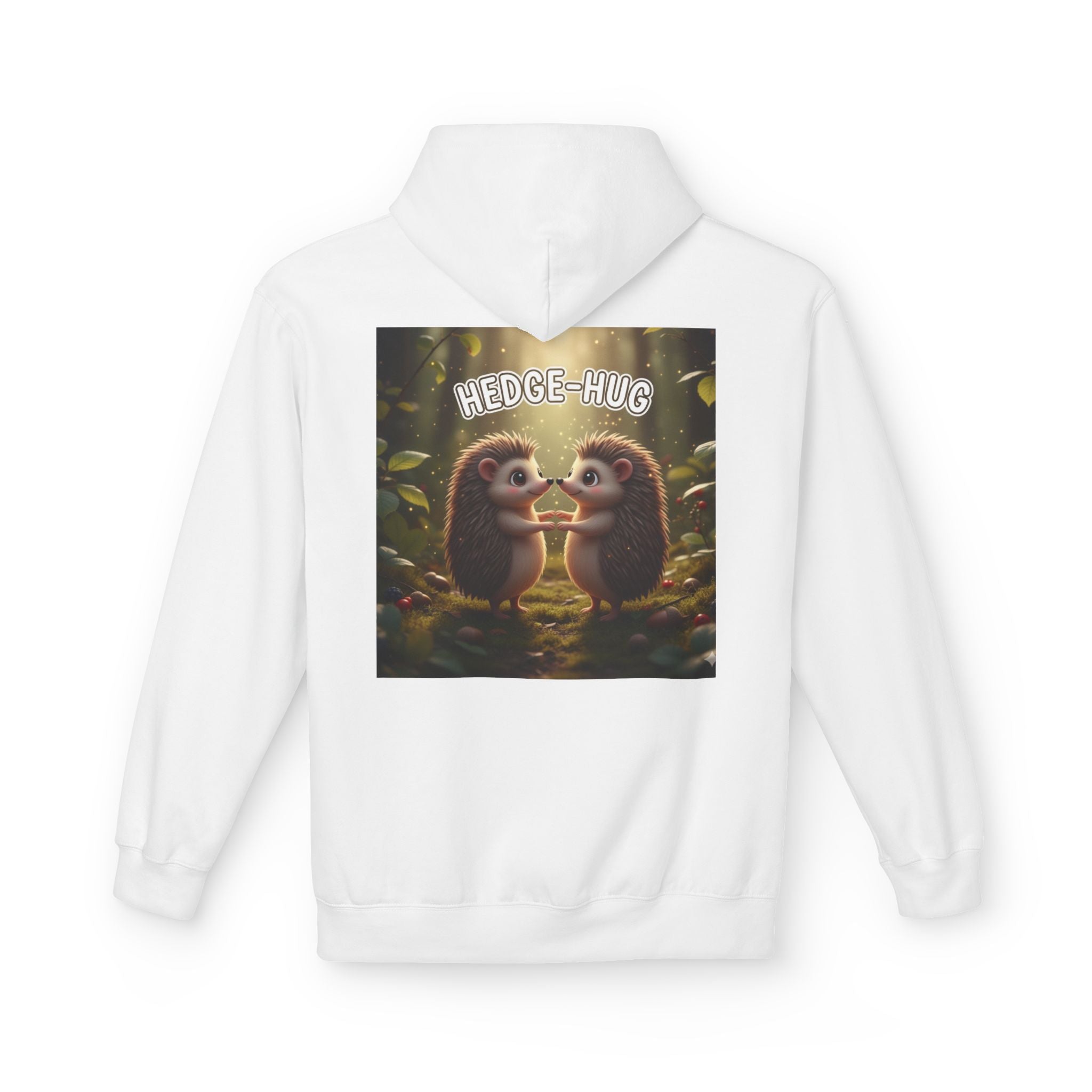 Hedge Hug Hedgehogs Hoodie | Cute Animal Woodland Illustration