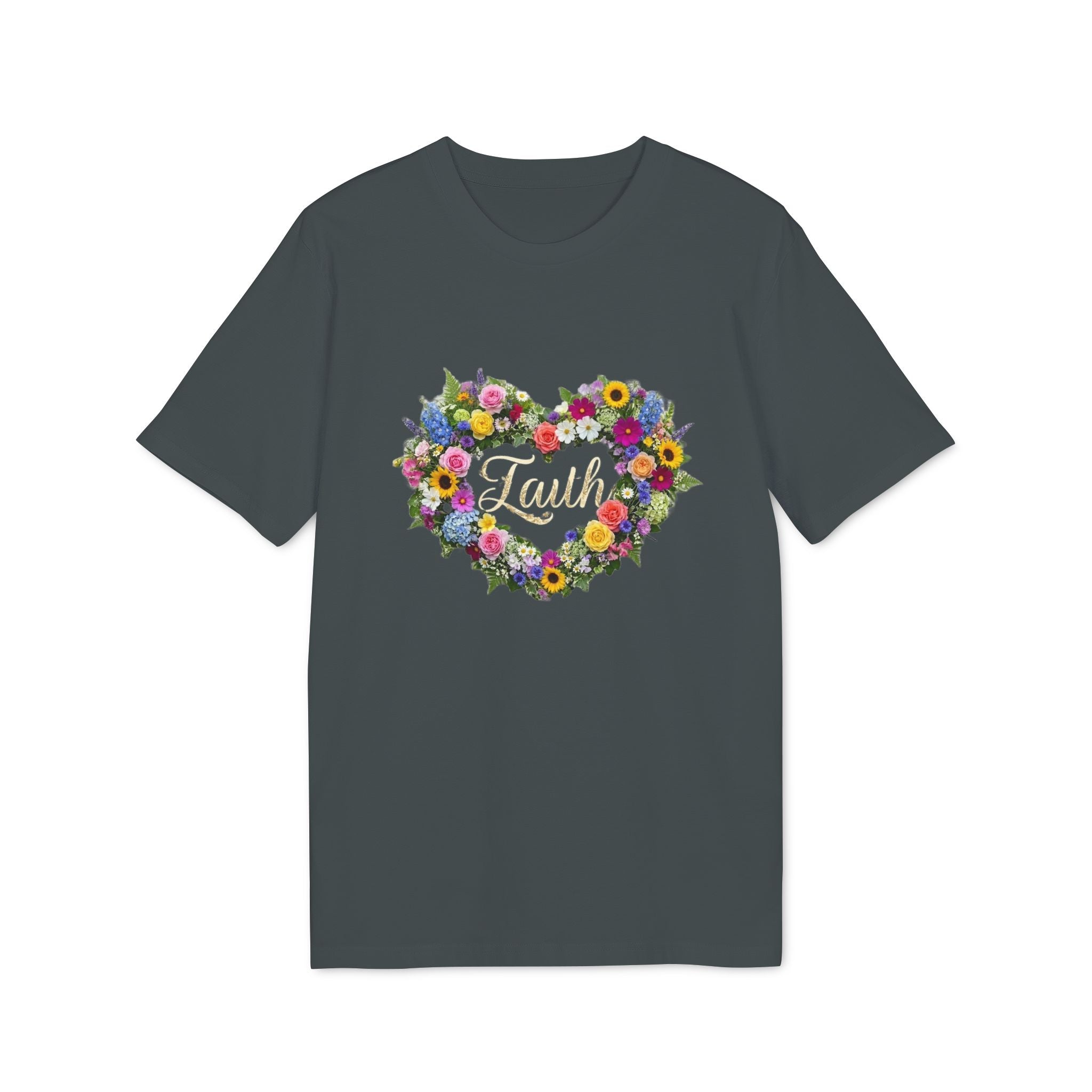Faith floral heart T-Shirt | Faith shirt