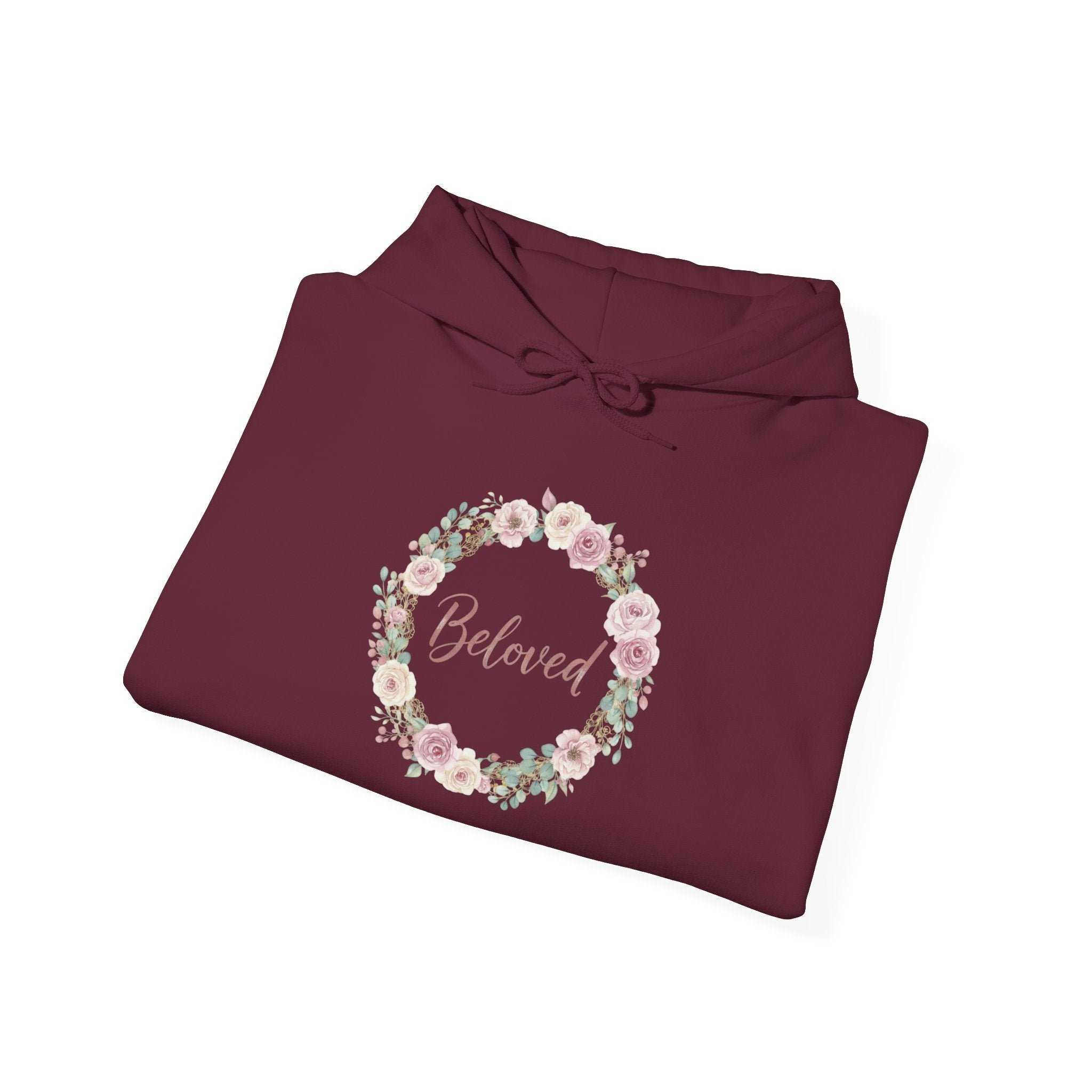 Beloved Floral Wreath Hoodie USA