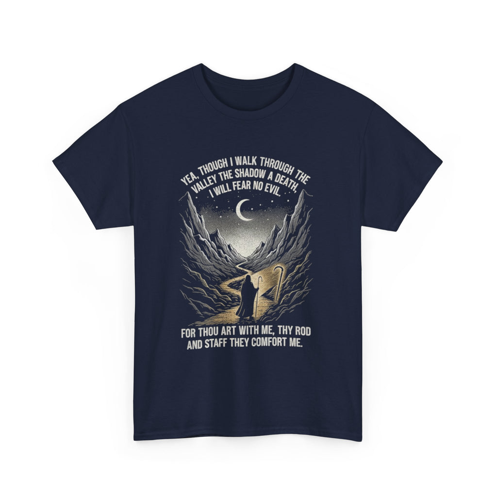 Christian Psalm 23 T-Shirt - 'Yea Though I Walk' Tee