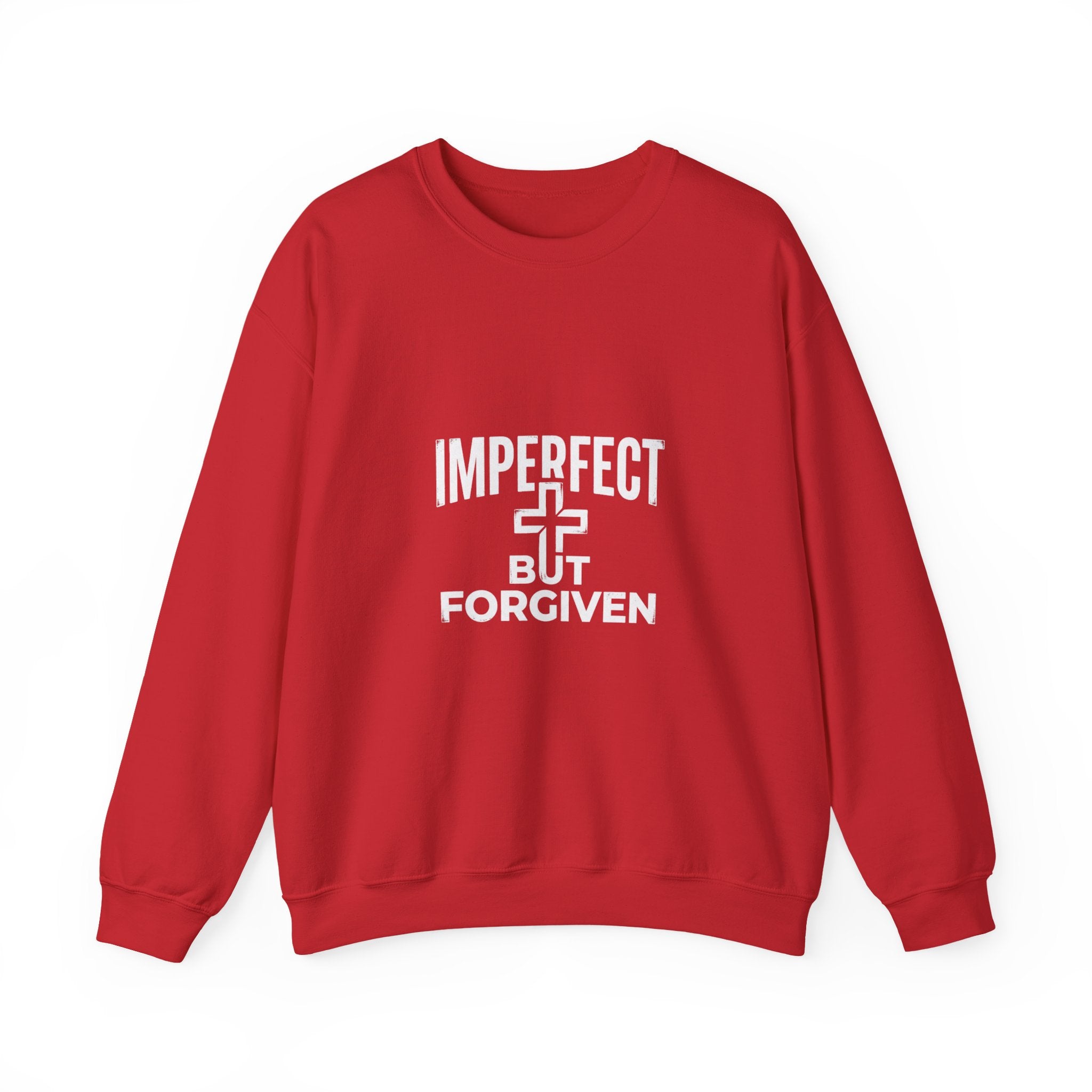 Imperfect But Forgiven sweatshirt | Christian faith cross crewneck