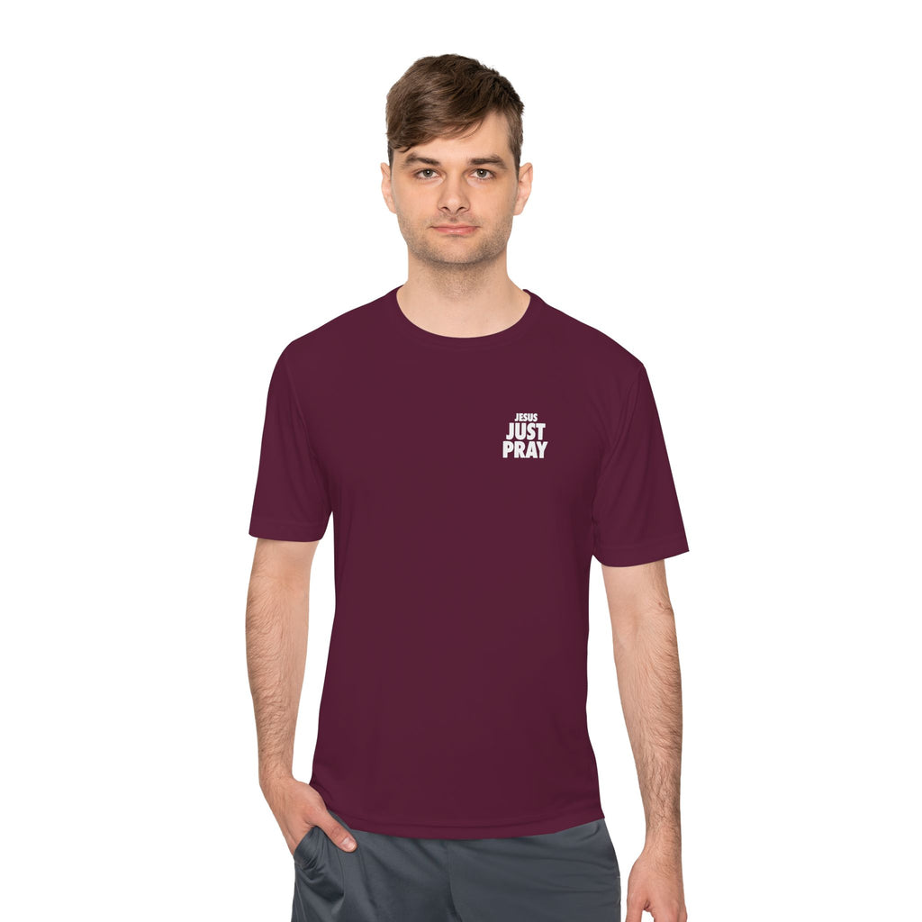 Moisture-Wicking Tee — Minimal "Just Play" Athletic Shirt