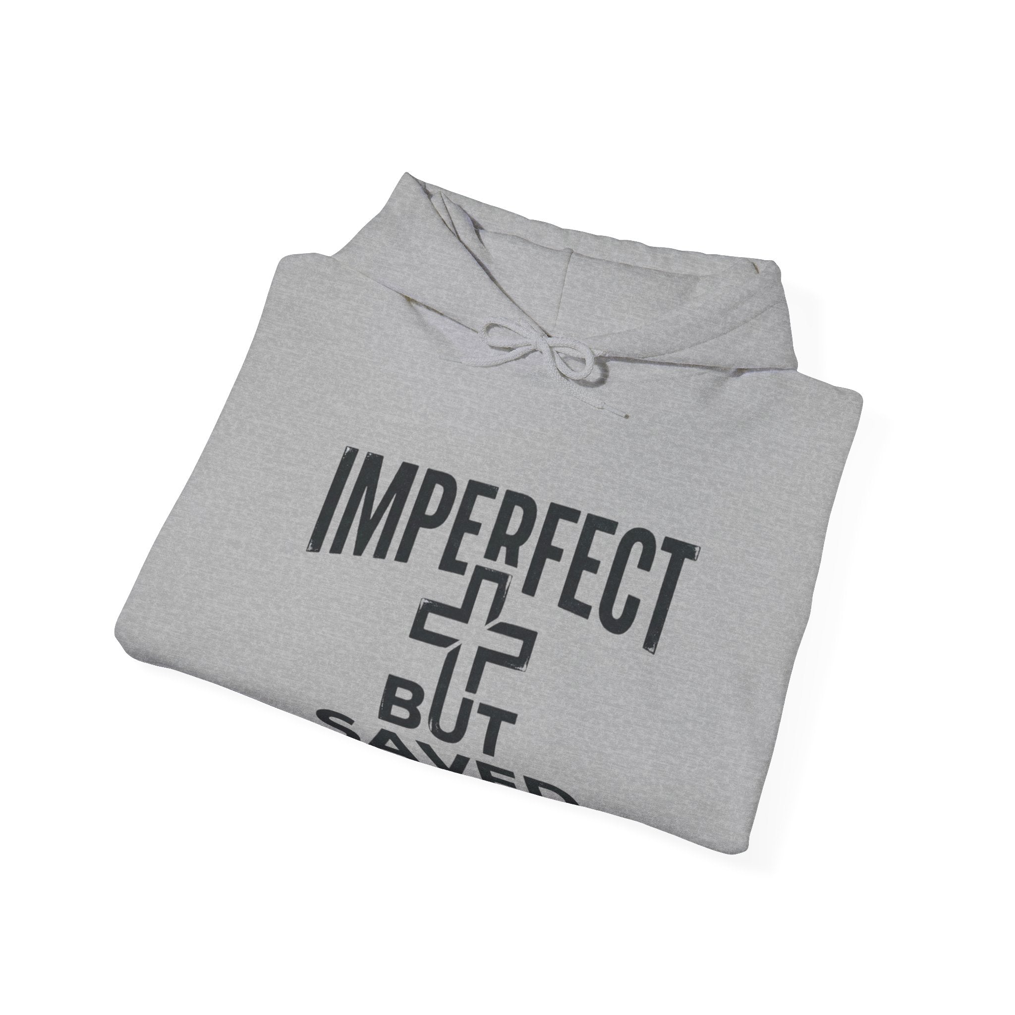 Imperfect But Saved Hoodie — Christian Faith Pullover