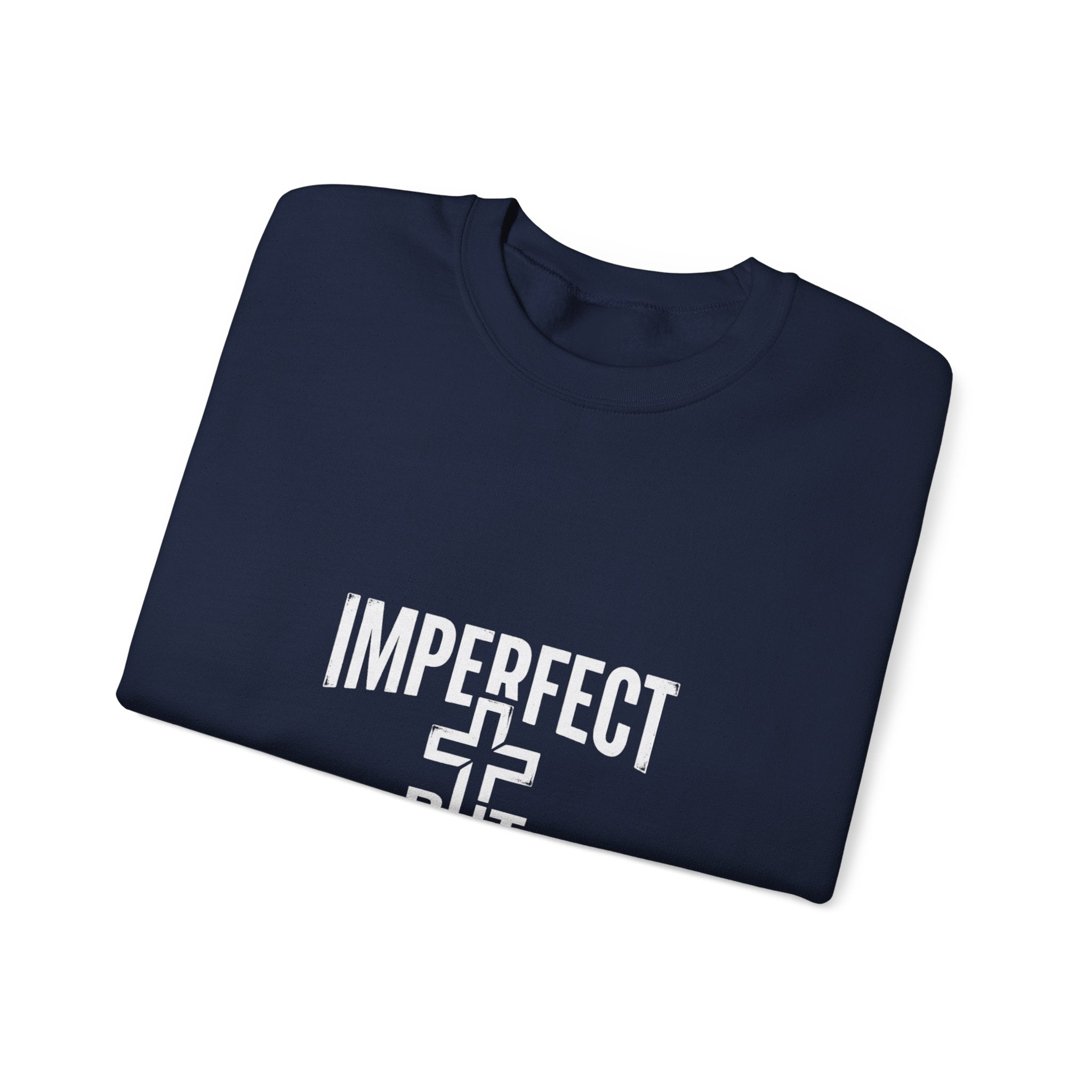 Imperfect But Forgiven sweatshirt | Christian faith cross crewneck