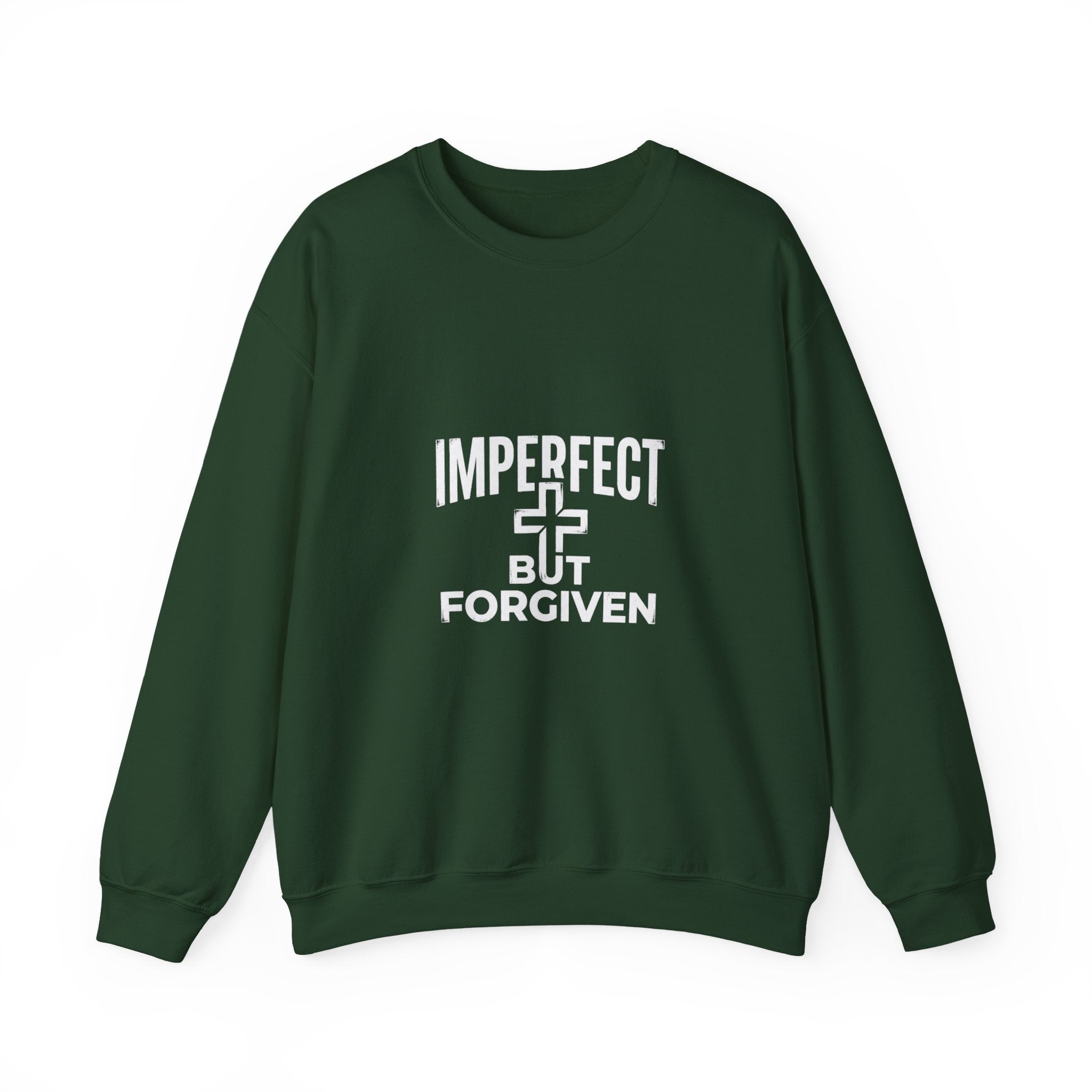 Imperfect But Forgiven sweatshirt | Christian faith cross crewneck