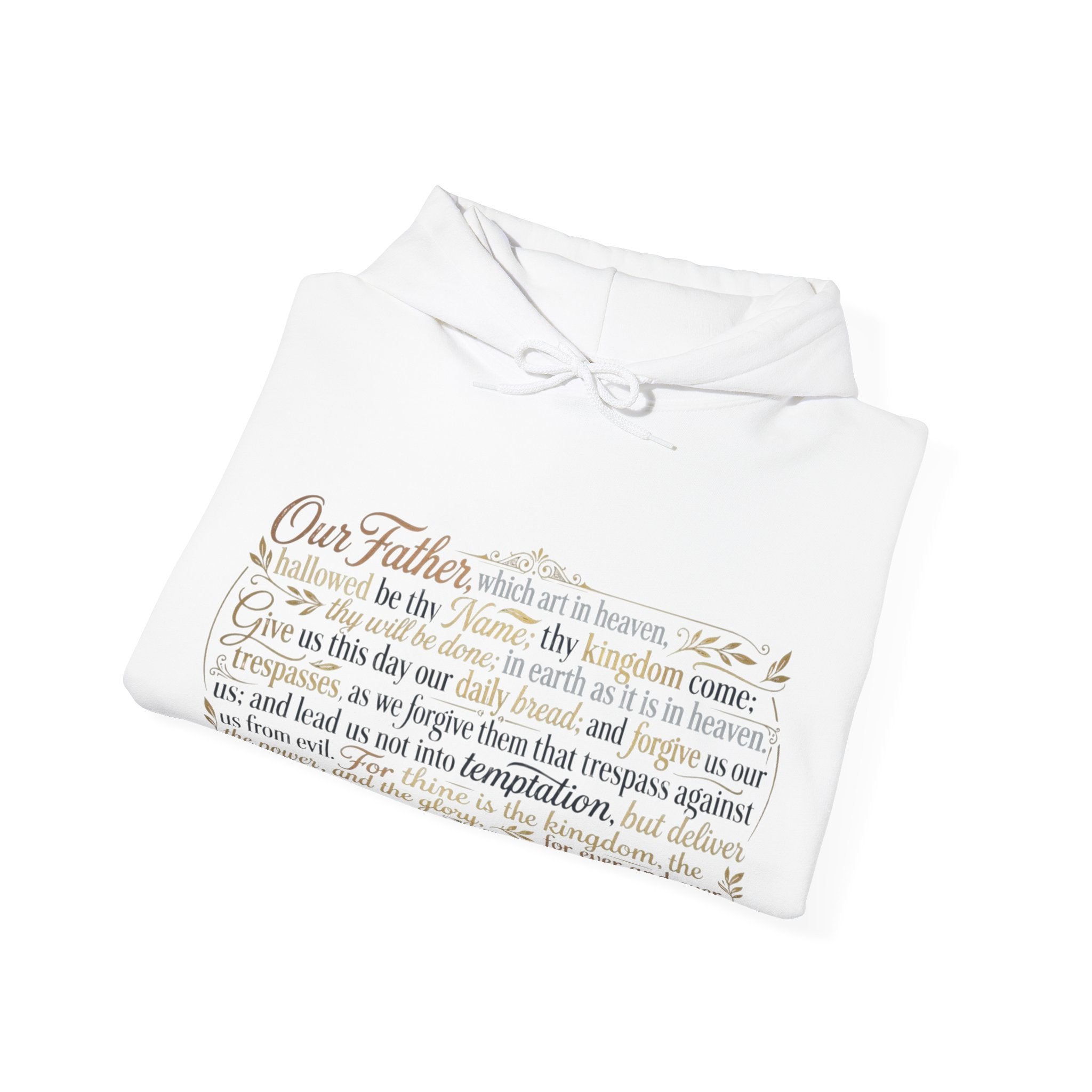 Lord's Prayer Scripture Hoodie | Faith Christian Prayer Pullover