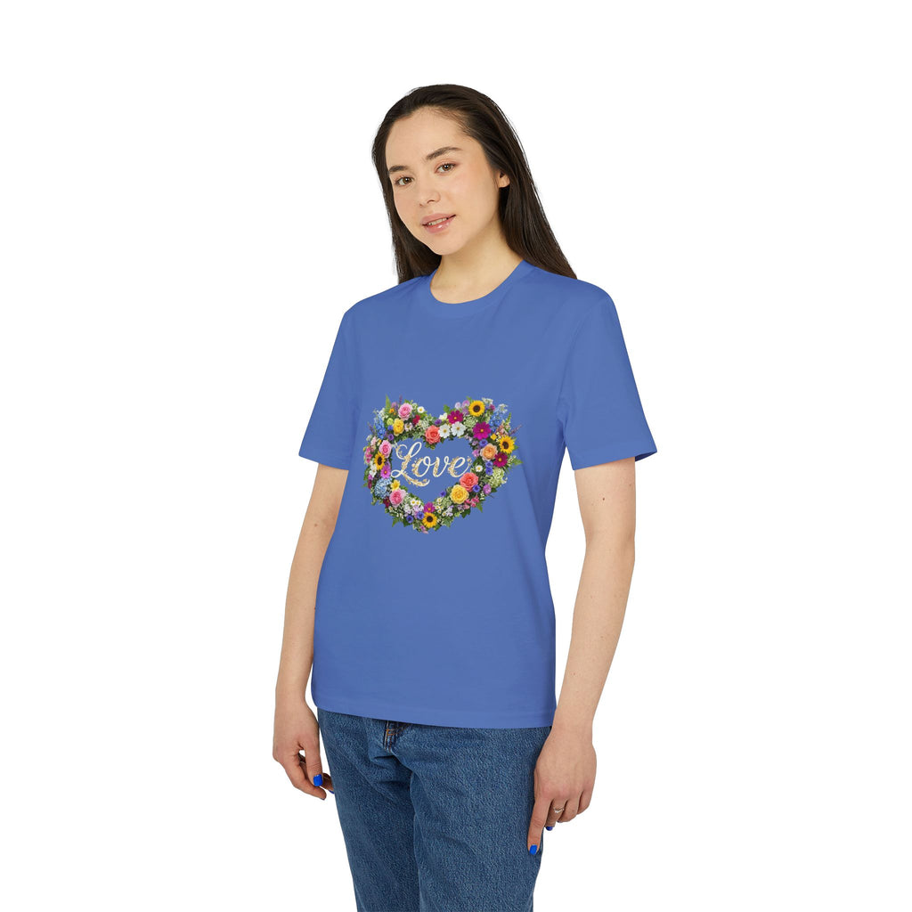 Floral Heart Love T-shirt | Flower Bouquet Heart Tee