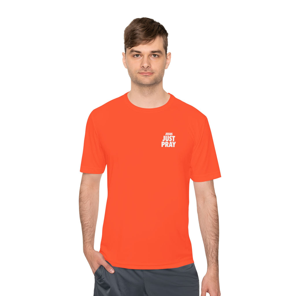 Moisture-Wicking Tee — Minimal "Just Play" Athletic Shirt