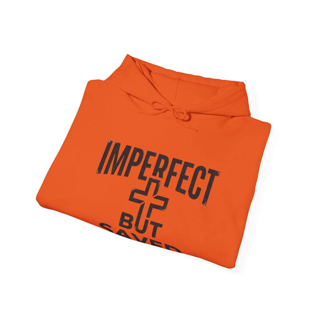 Imperfect But Saved Hoodie — Christian Faith Pullover